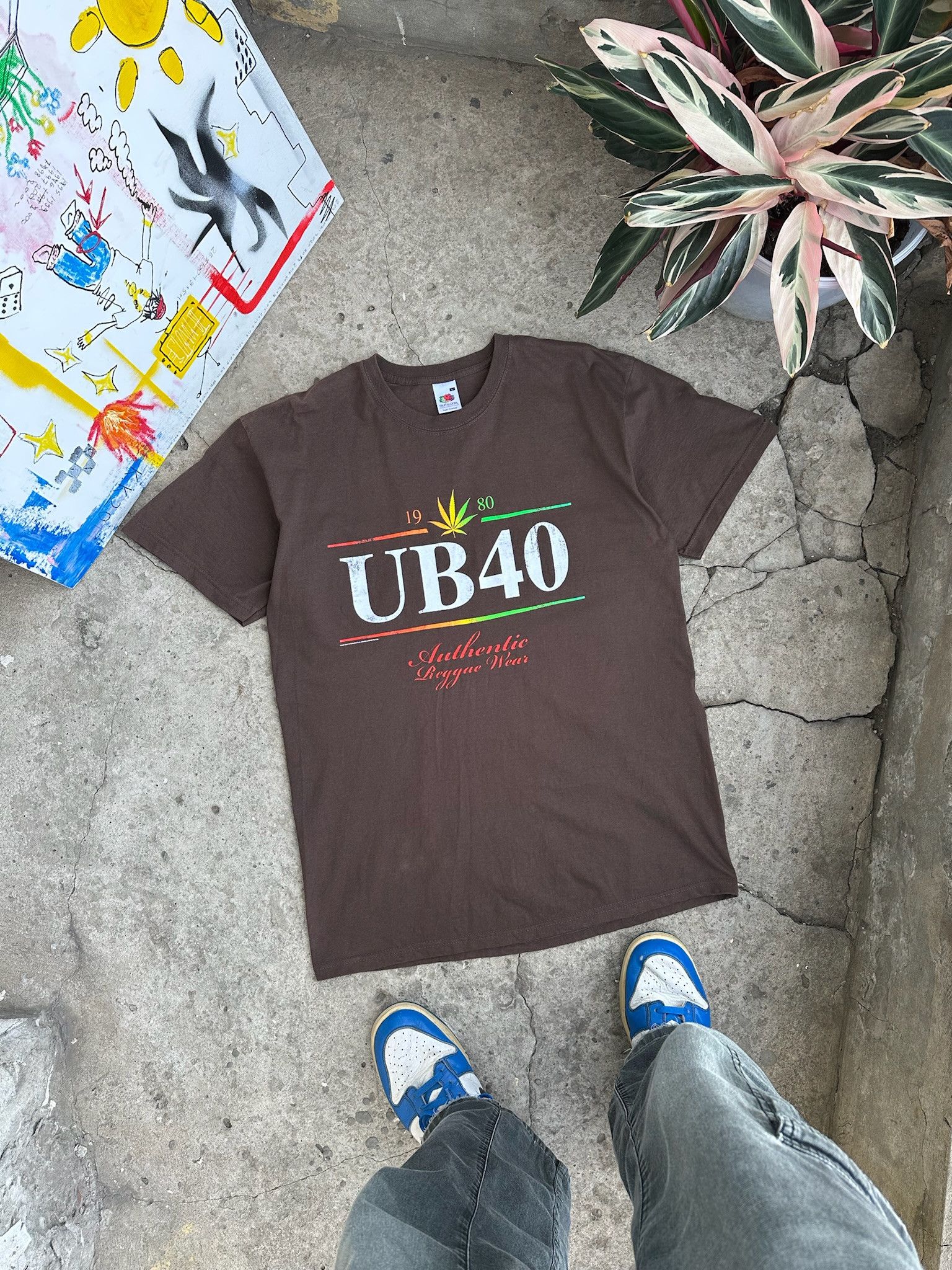 Band Tees UB40 T-Shirt weed marijuana reggae Size US L / EU 52-54 / 3 - 5 Thumbnail
