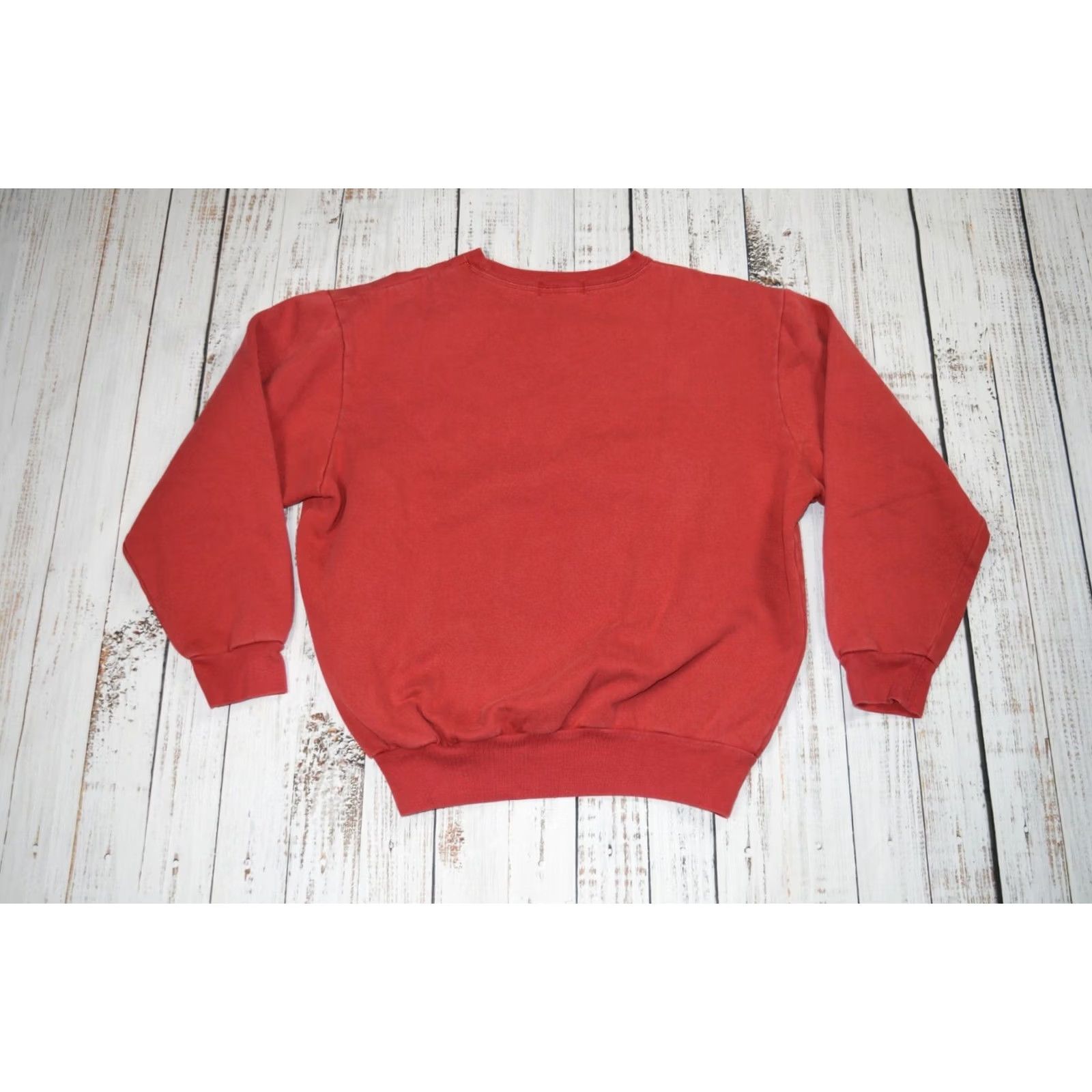 Polo Ralph Lauren VINTAGE Polo Ralph Lauren Sweatshirt Crewneck Red Large Embroidered Cotton/Polyester Men's (Adult) Sweatshirt Size US L / EU 52-54 / 3 - 6 Thumbnail