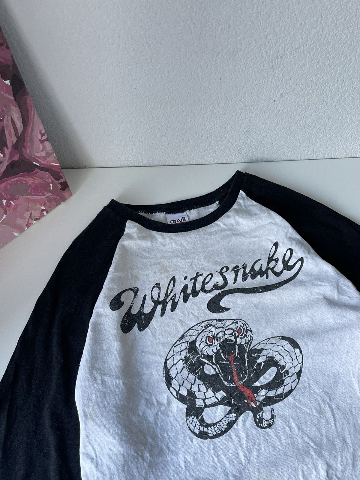 Band Tees × Vintage White Snake 90’s Tour Long Sleeve Vintage Anvil Rock Size US L / EU 52-54 / 3 - 7 Thumbnail