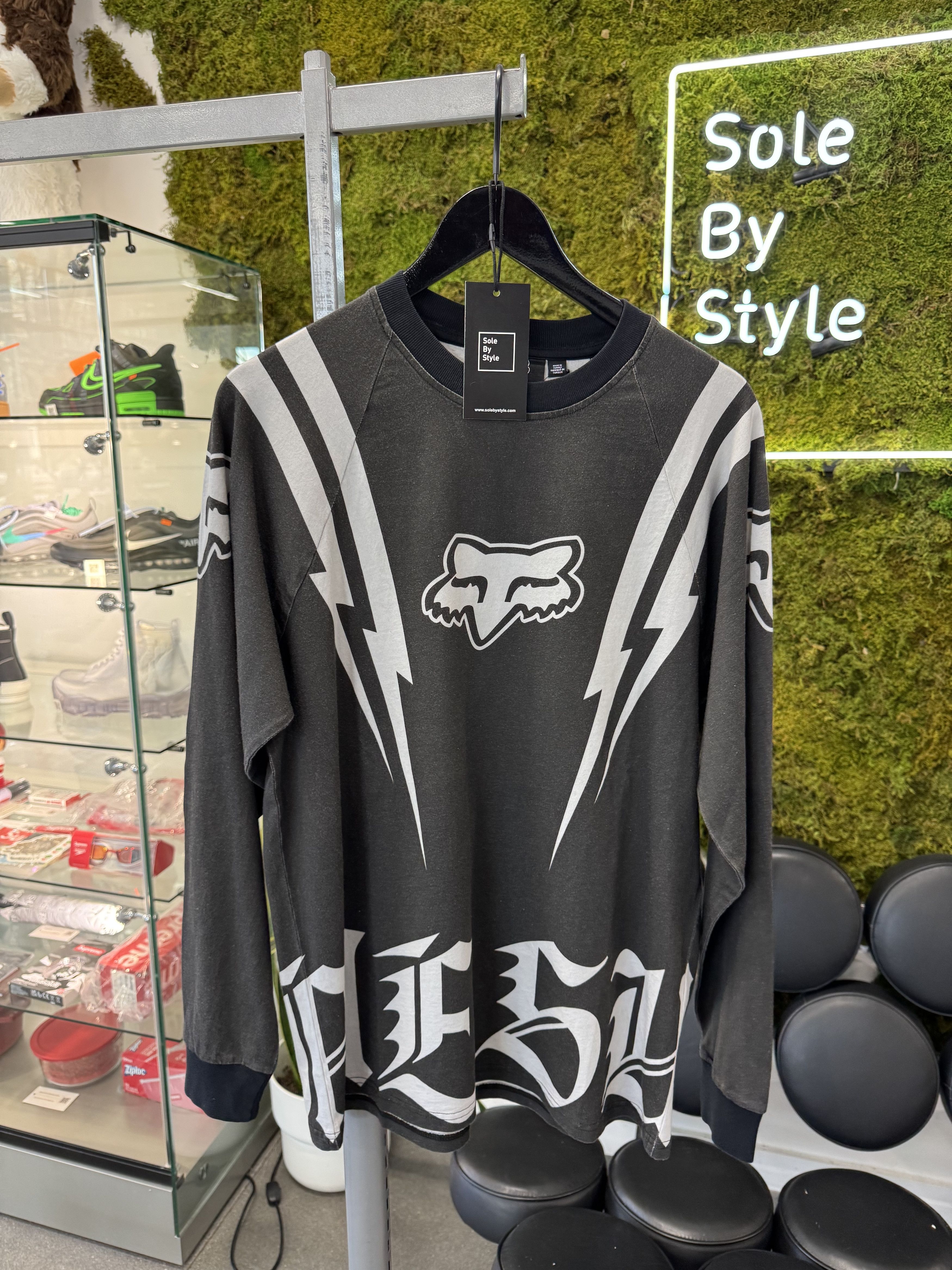 Fox Racing × Supreme Supreme Fox Racing L/S Top Black | Grailed