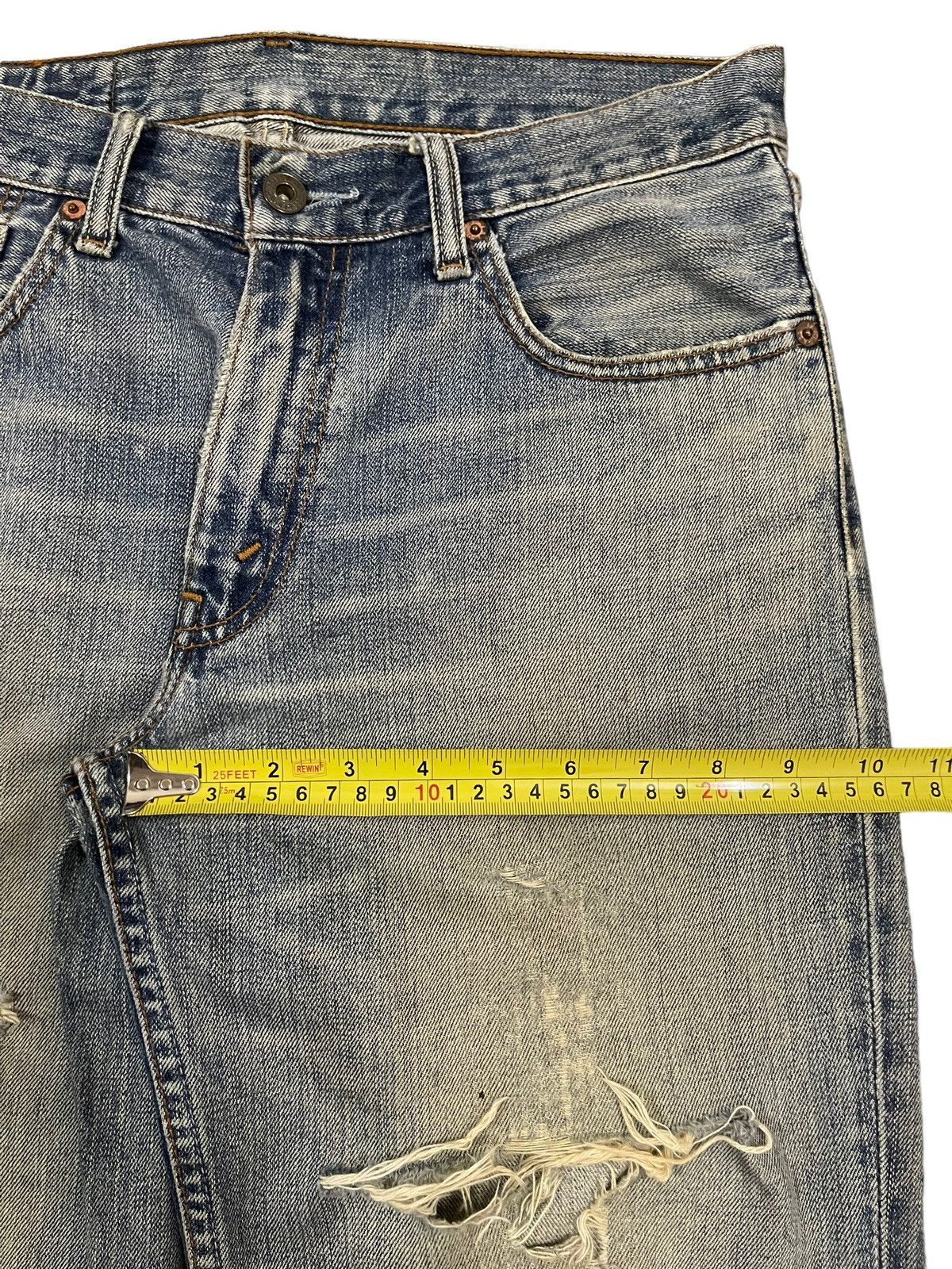 Levi's Vintage 90 Levis 502 Blue Wash Distressed Style Jeans Size US 30 / EU 46 - 13 Thumbnail