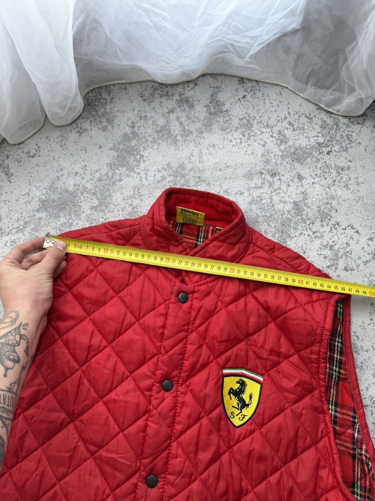 Ferrari Vintage 1996 Ferrari Racing Quilted Vest Jacket Size US XXL / EU 58 / 5 - 11 Thumbnail
