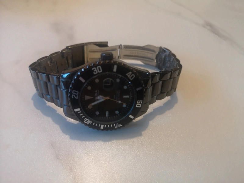 Duke Kahanamoku Kahana black dial stainless steel bracelet watch Size ONE SIZE - 1 Thumbnail