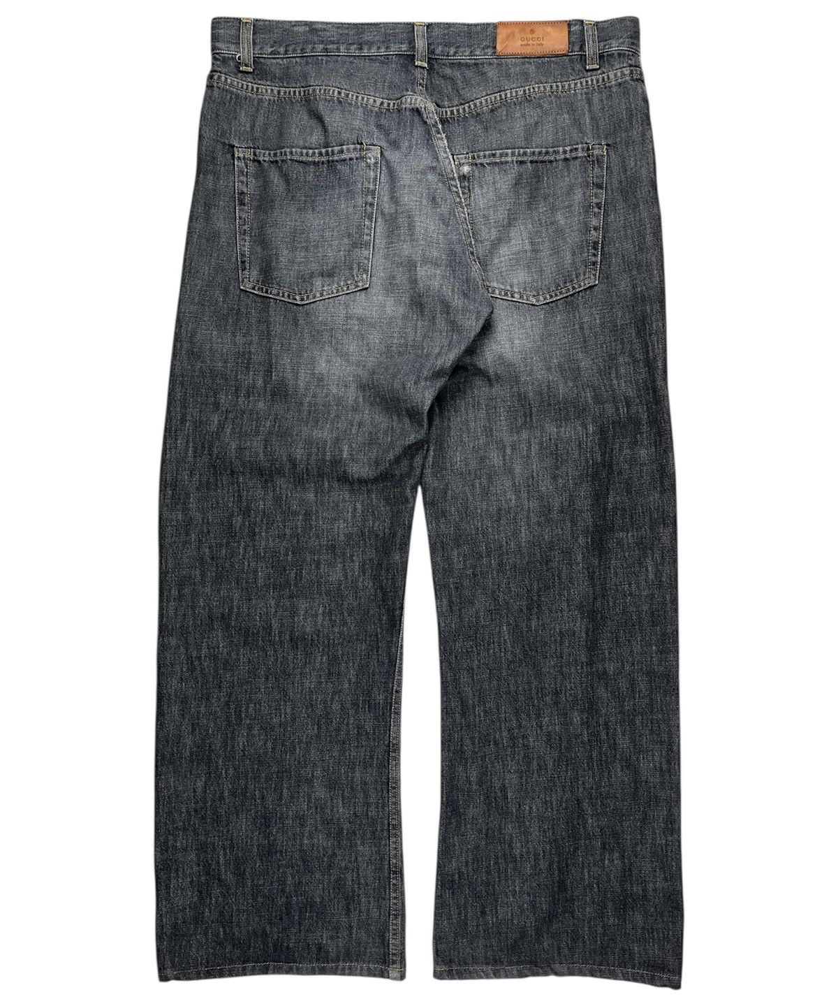 Gucci Gucci Tom Ford Vintage Wide Leg Bootcut Denim Jeans Gray Size US 34 / EU 50 - 2 Thumbnail
