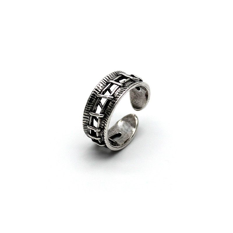Jewelry × Vintage Resizable Retro Wound Stitches Ring Size ONE SIZE - 4 Thumbnail