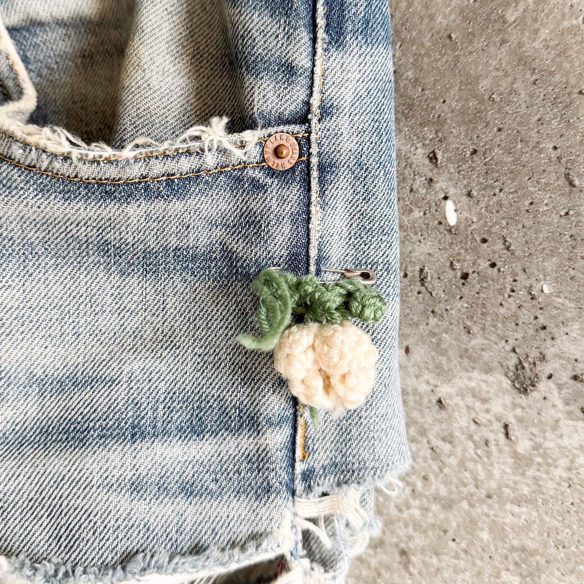 Helmut Lang Vintage Helmut Lang 1998 THRASHED Repair Denim Size US 32 / EU 48 - 8 Thumbnail