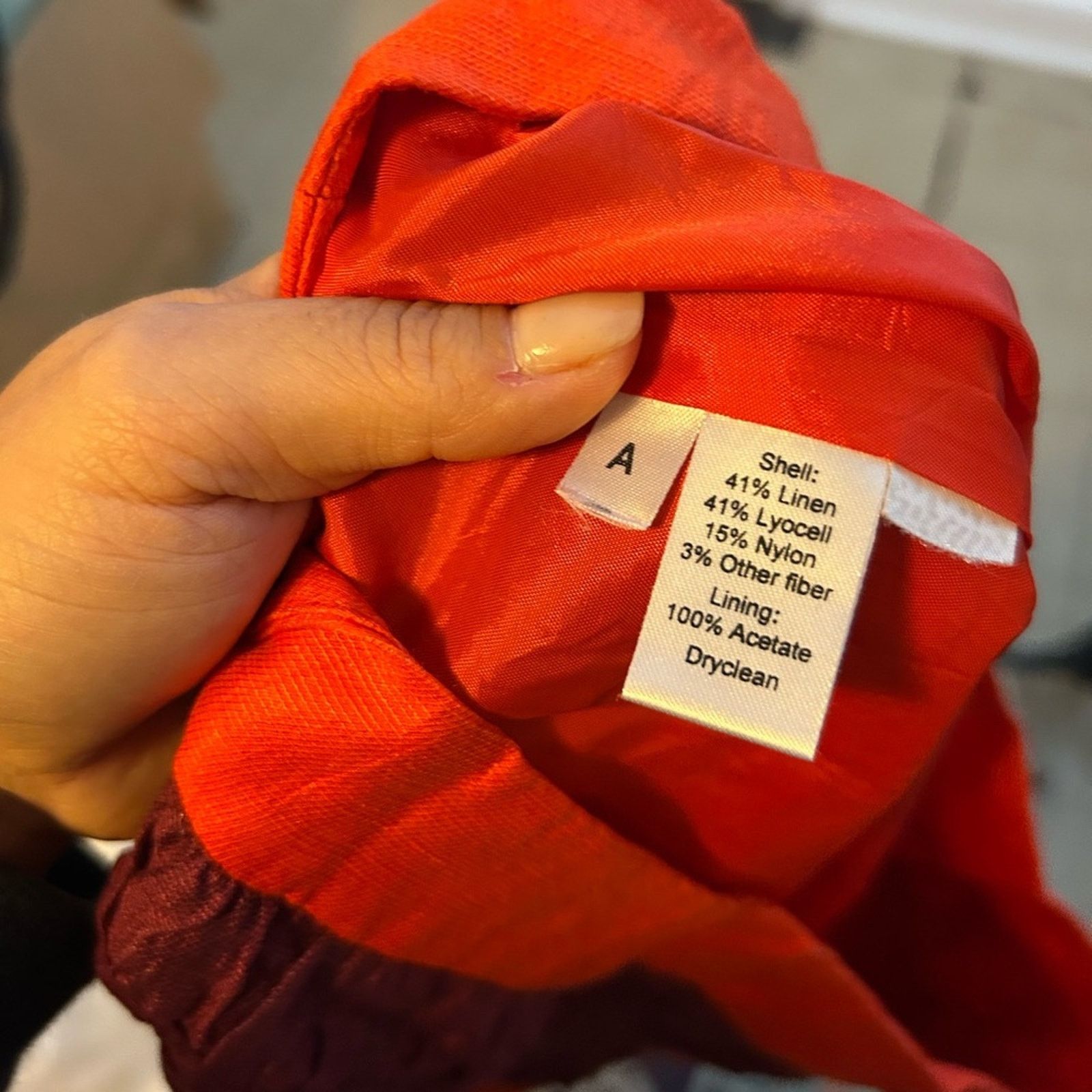 Loft Loft Orange & Purple Striped Linen Blend Skirt Size 27" / US 4 / IT 40 - 3 Thumbnail