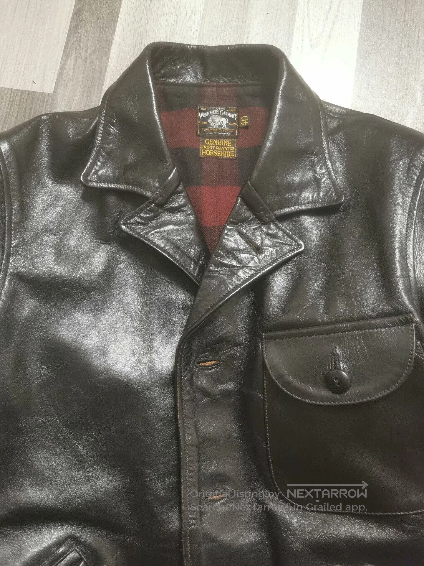 Freewheelers Classic Black Leather Jacket by Freewheelers. Size US XXS / EU 40 - 2 Thumbnail