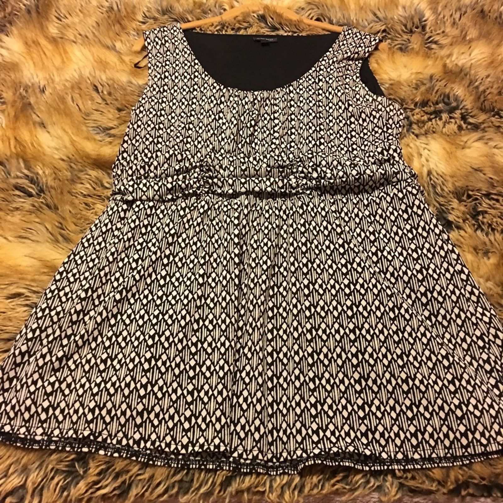 Nine West Nine West black and white pattern tunic top Size L / US 10 / IT 46 - 3 Thumbnail