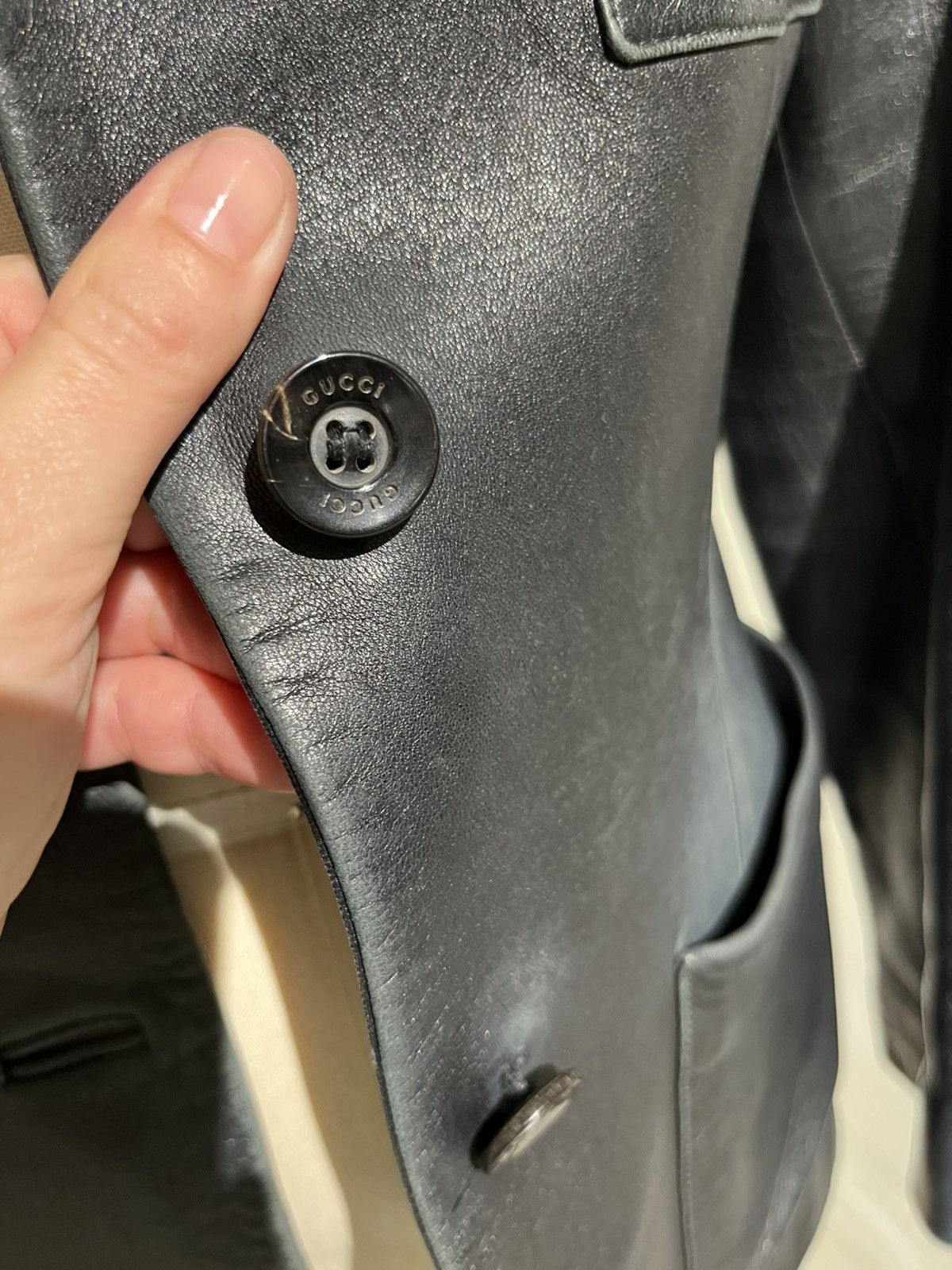 Gucci 1998 Tom Ford Leather Blazer Size M / US 6-8 / IT 42-44 - 8 Thumbnail