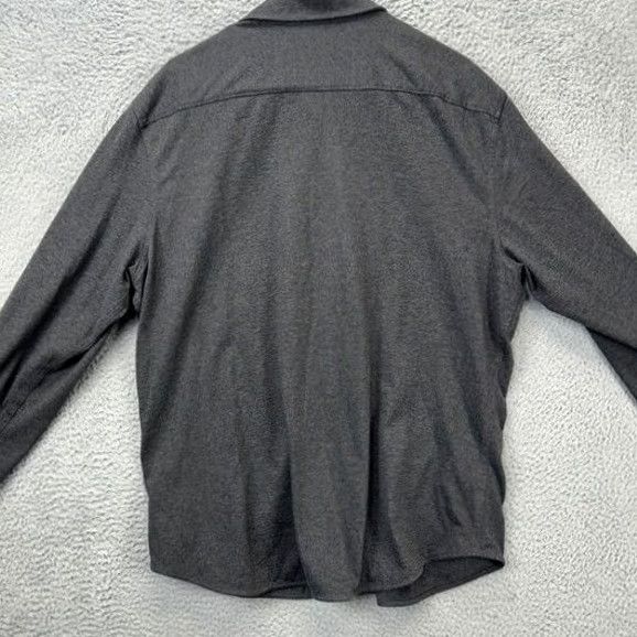 UNTUCKit UNTUCKit Shirt XL Dark Grey 100% Cotton Button-Up Long Sleeve Men Ch Size US XL / EU 56 / 4 - 2 Thumbnail