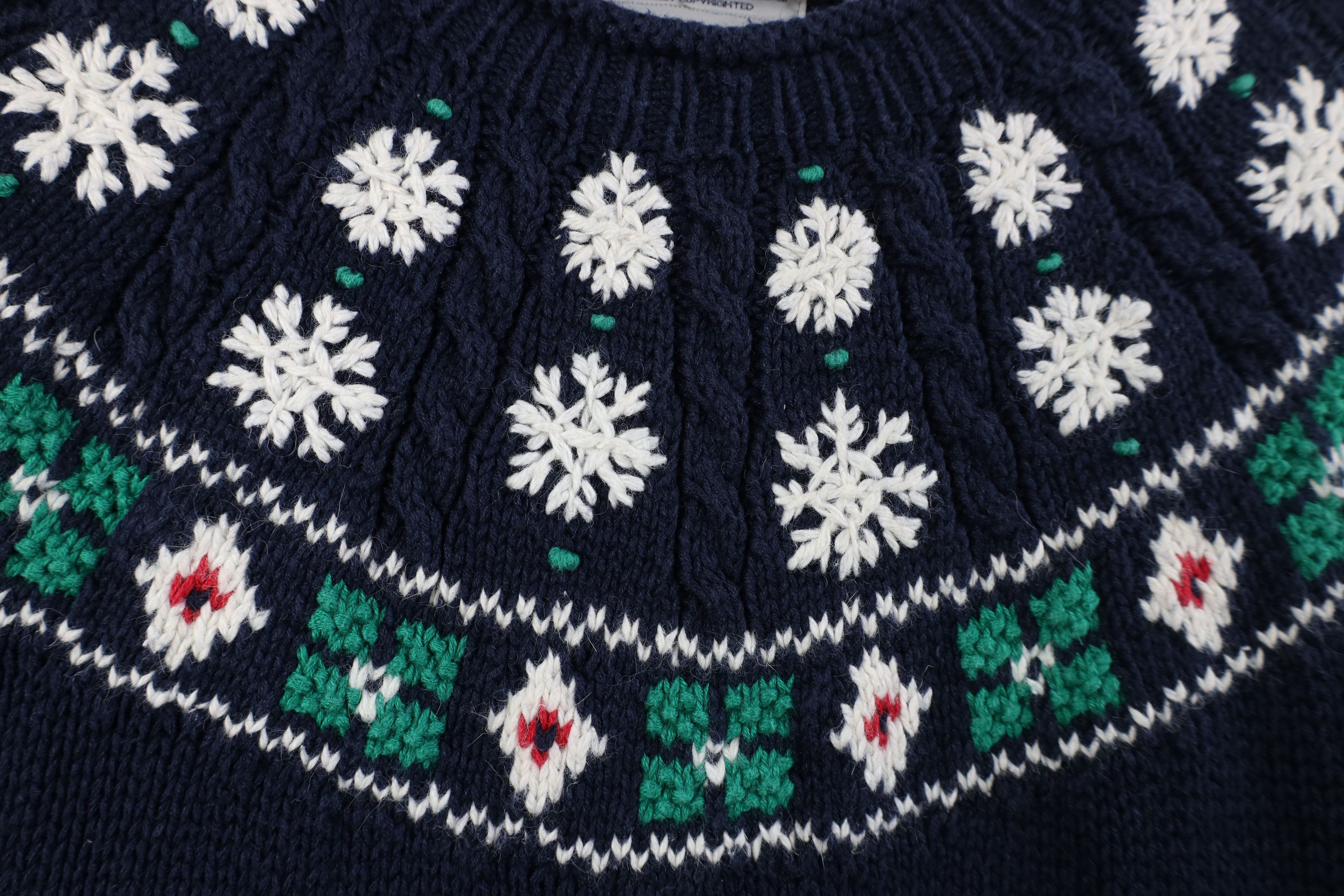 Vintage Vintage 90s Streetwear Cable Knit Fair Isle Ski Sweater Size S / US 4 / IT 40 - 5 Thumbnail