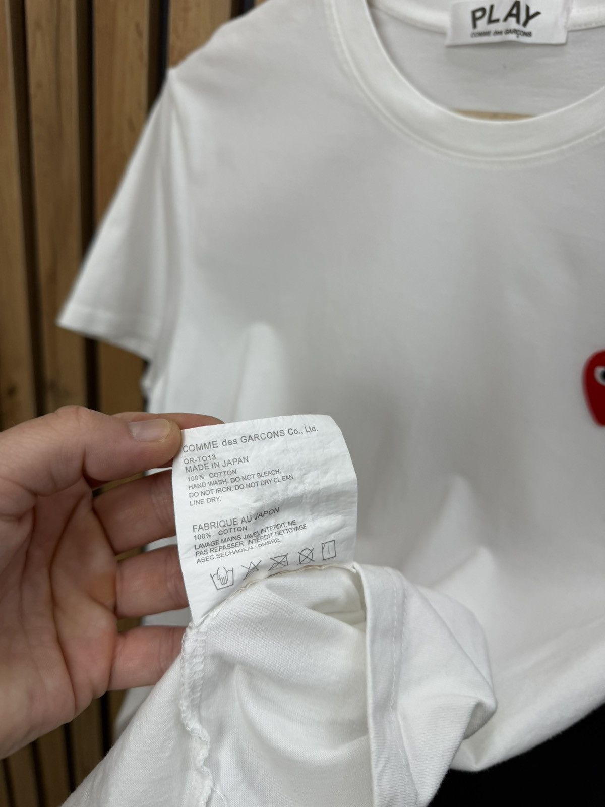 Comme des Garcons PLAY Comme des Garcons Play White Heart Logo T Shirt Size US S / EU 44-46 / 1 - 10 Thumbnail