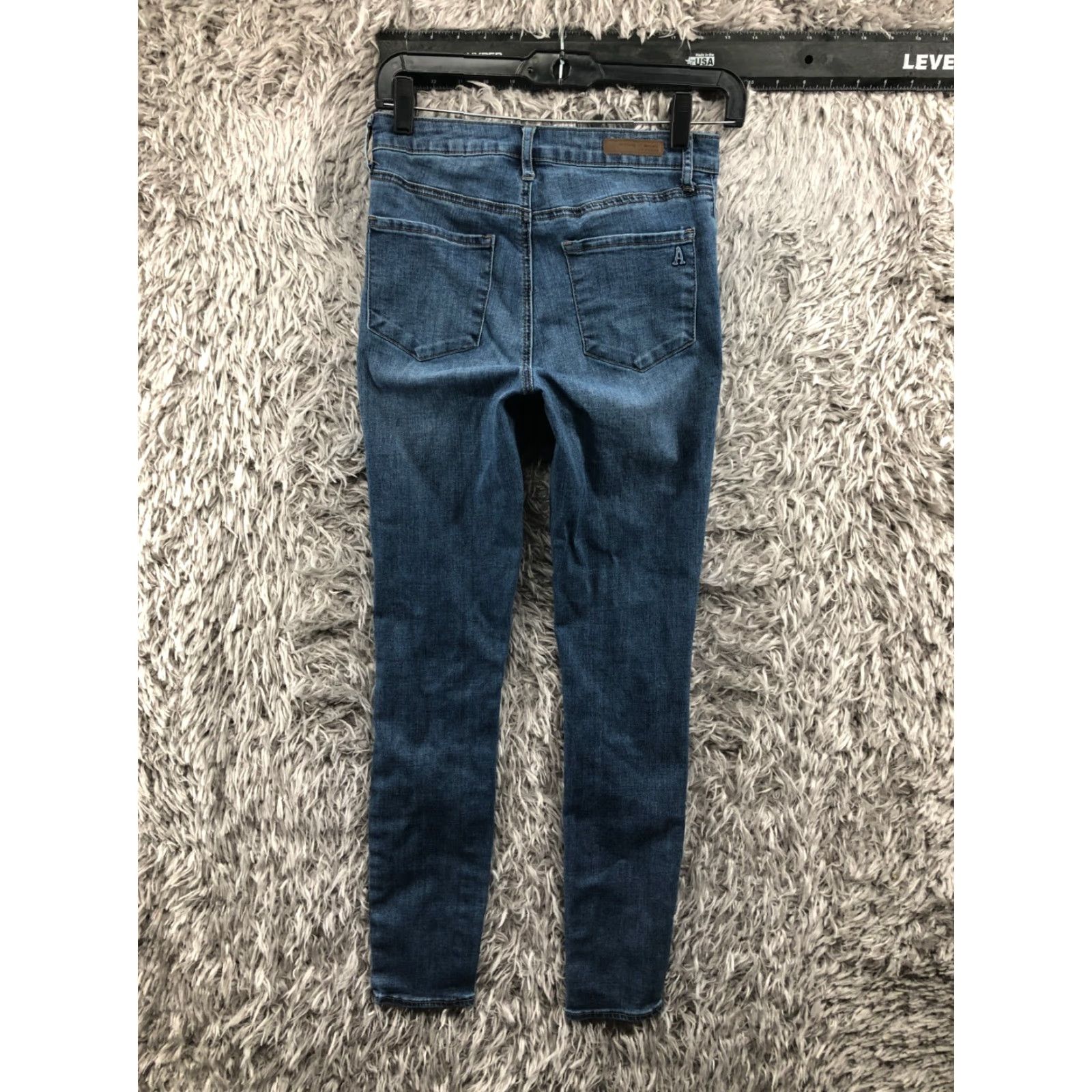 Vintage Articles of Society Jeans Size 25 Womens Medium Wash Blue Mid Rise Size 42" / US 20 - 5 Thumbnail