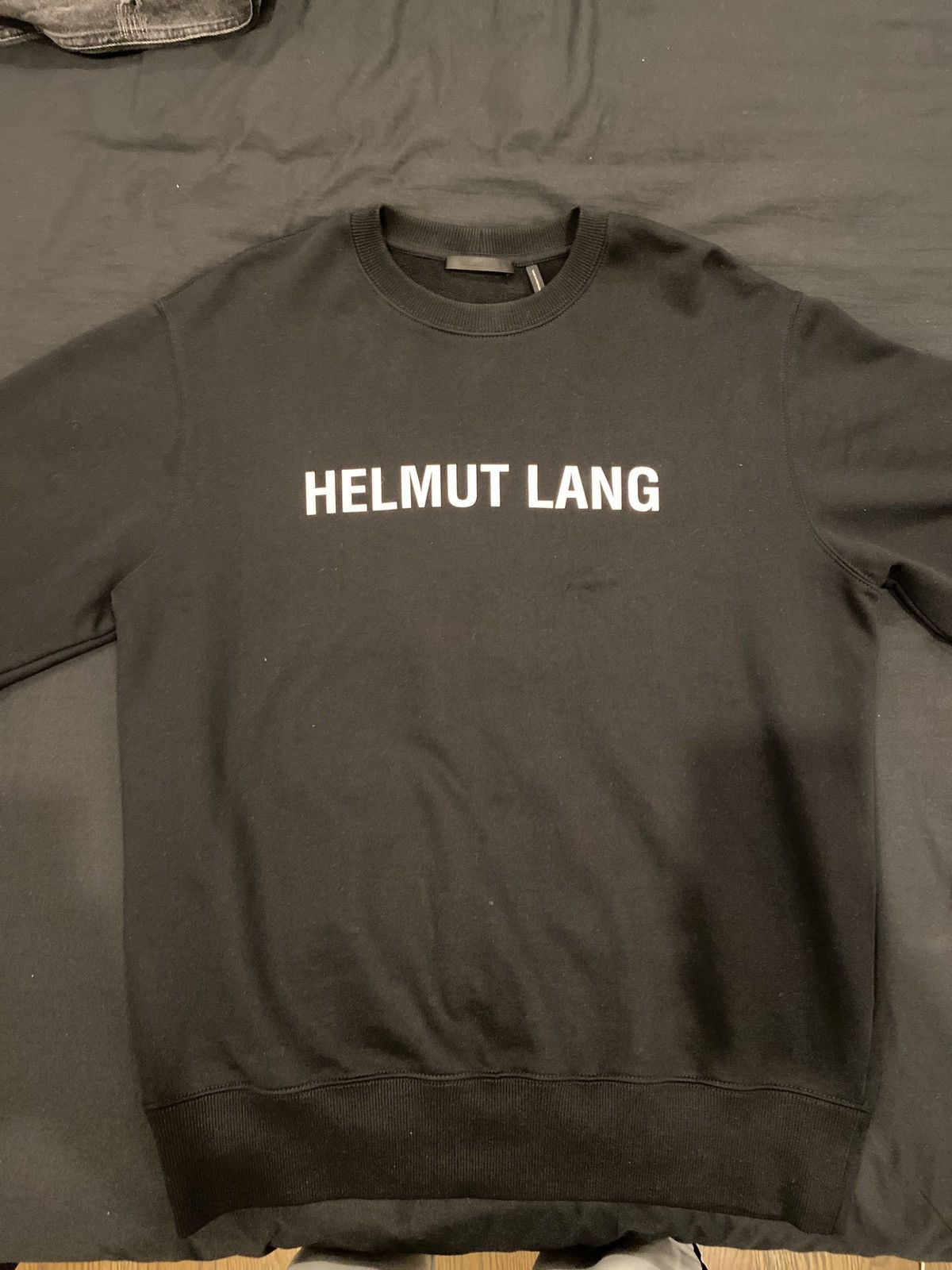 image of Original Helmut Lang Basic Sweatshirt in Black, Men's (Size Medium)