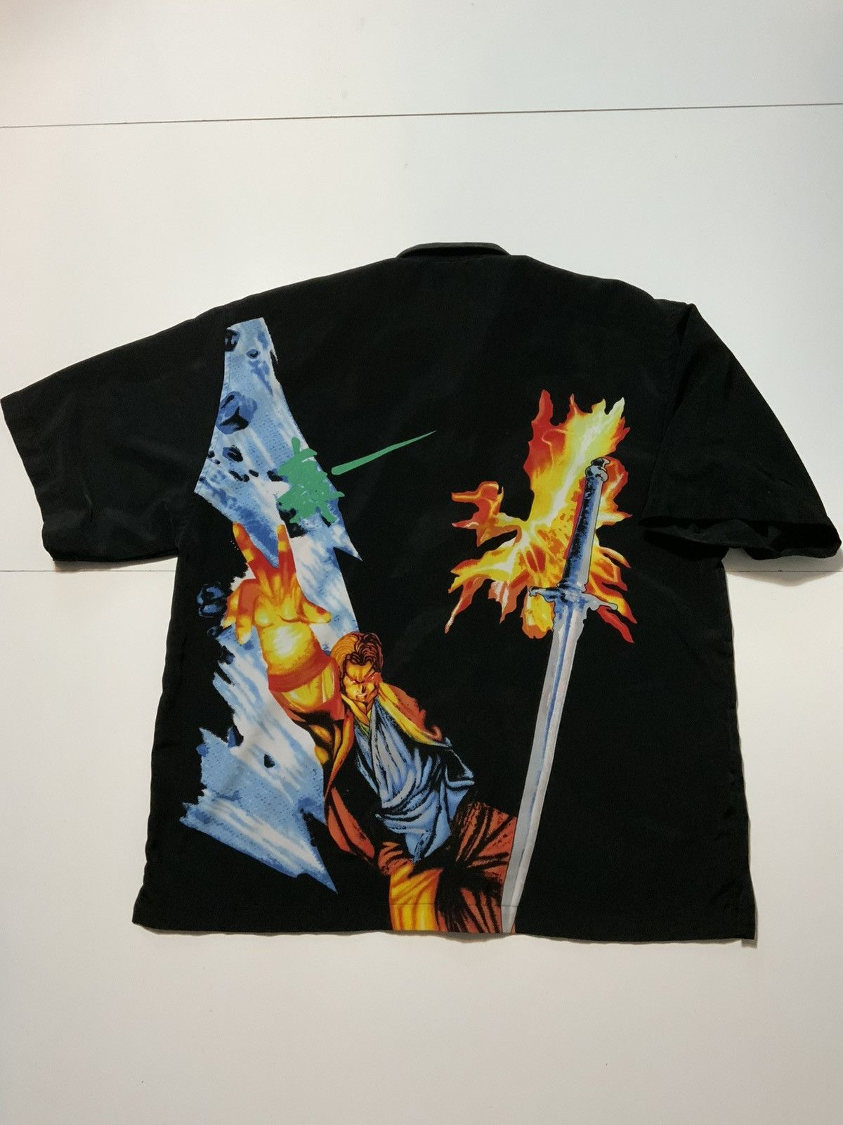 Vintage VTG 90s Y2K 2000s Anime Manga Street Fighter Sword Shirt Size US XL / EU 56 / 4 - 2 Thumbnail