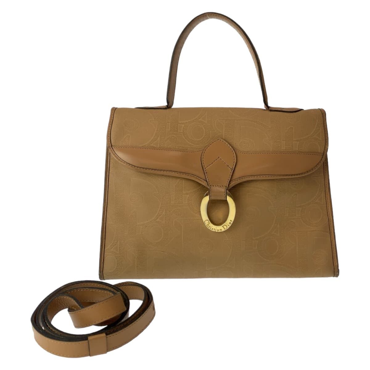 Dior Dior Dior Trotter Coated Canvas/Leather 2way bag Canvas Shoulder Bag DUTY FREE for USA Size ONE SIZE - 1 Thumbnail