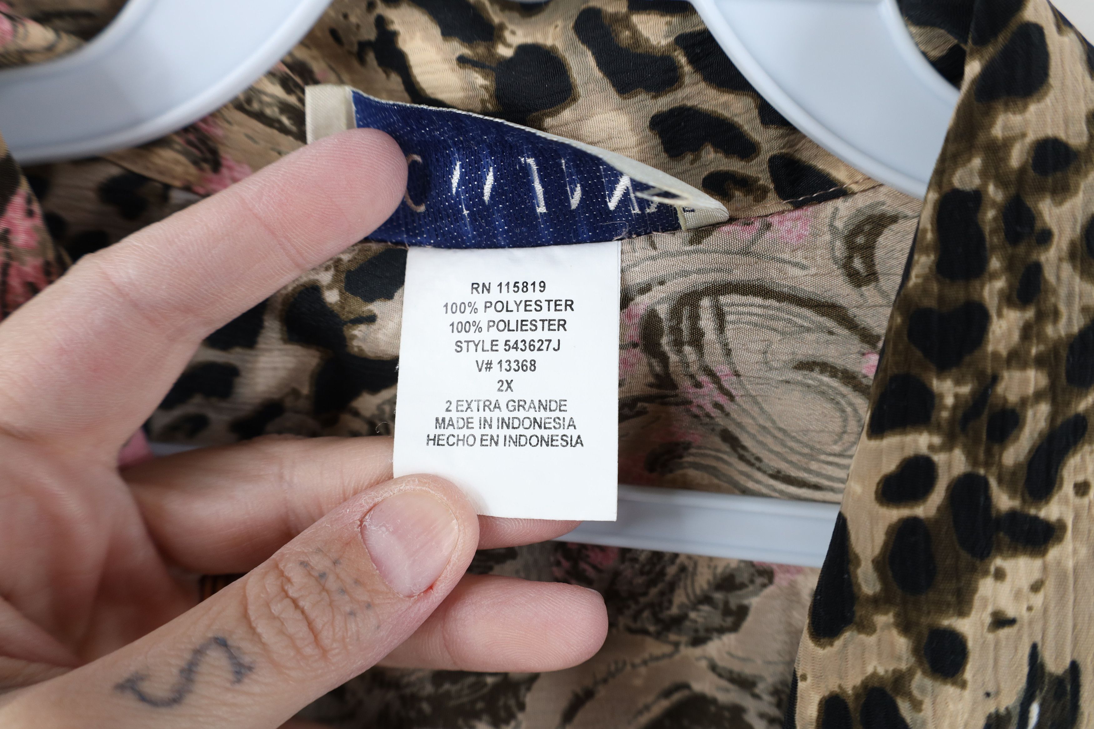 Vintage Vintage 90s Y2K Streetwear Babydoll Flower Knit Button Shirt Size XXL / US 16-18 / IT 52-54 - 7 Thumbnail