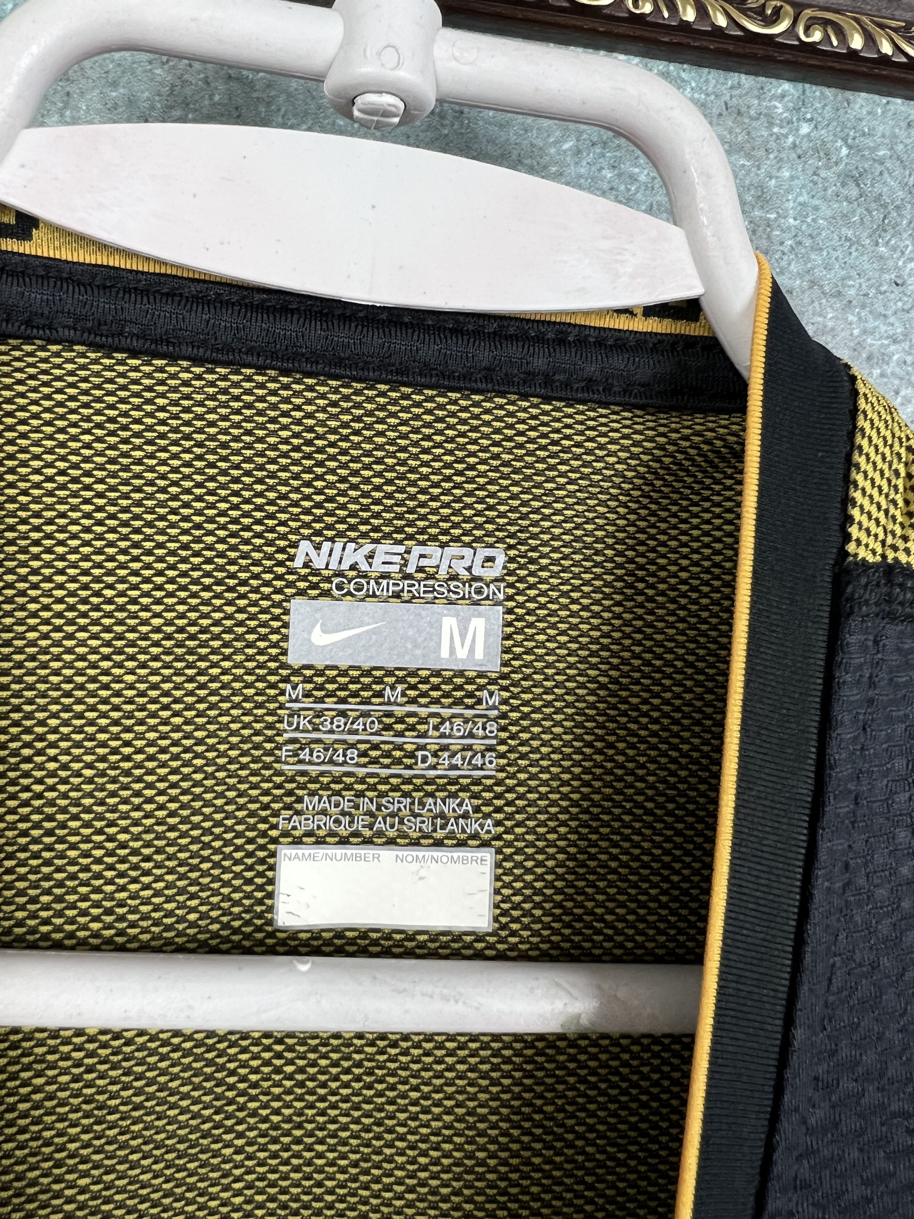 Nike Pro Brazil Football Player Compression Training Shirt Jersey Size US M / EU 48-50 / 2 - 6 Thumbnail
