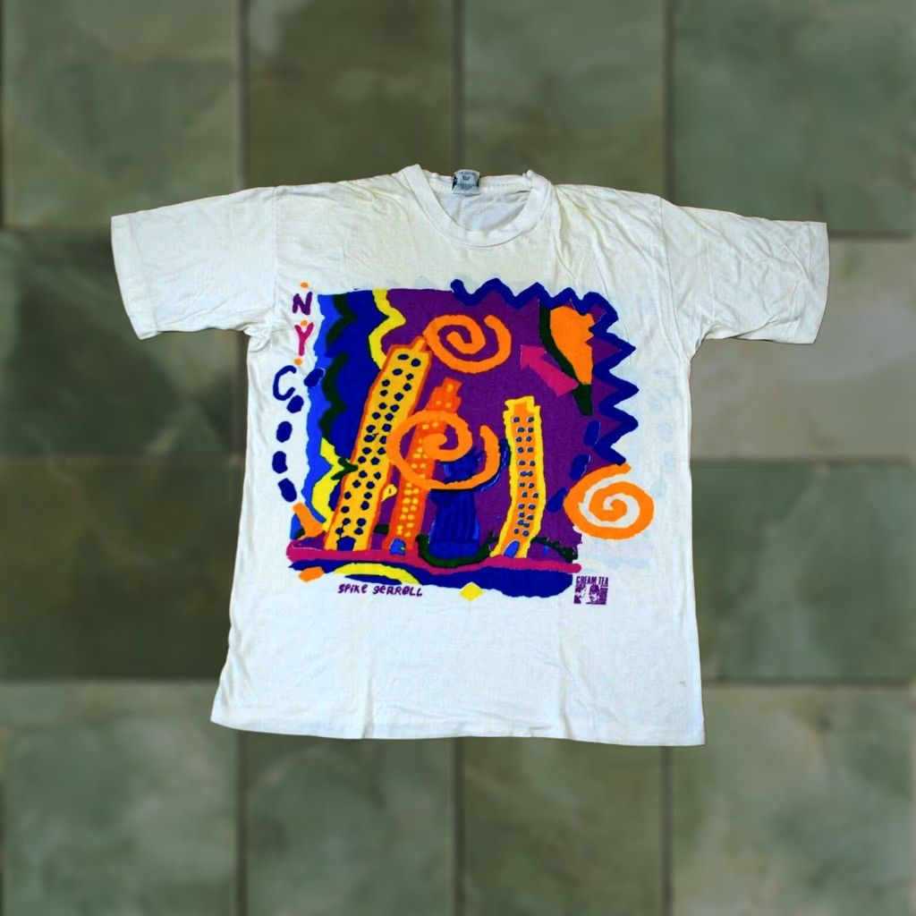 Vintage VINTAGE CREAM TEA LONDON SHIRT PAINTING ART WORKS PICASSO NEW YORK CITY XL Shirt Mens Size US XL / EU 56 / 4 - 1 Thumbnail