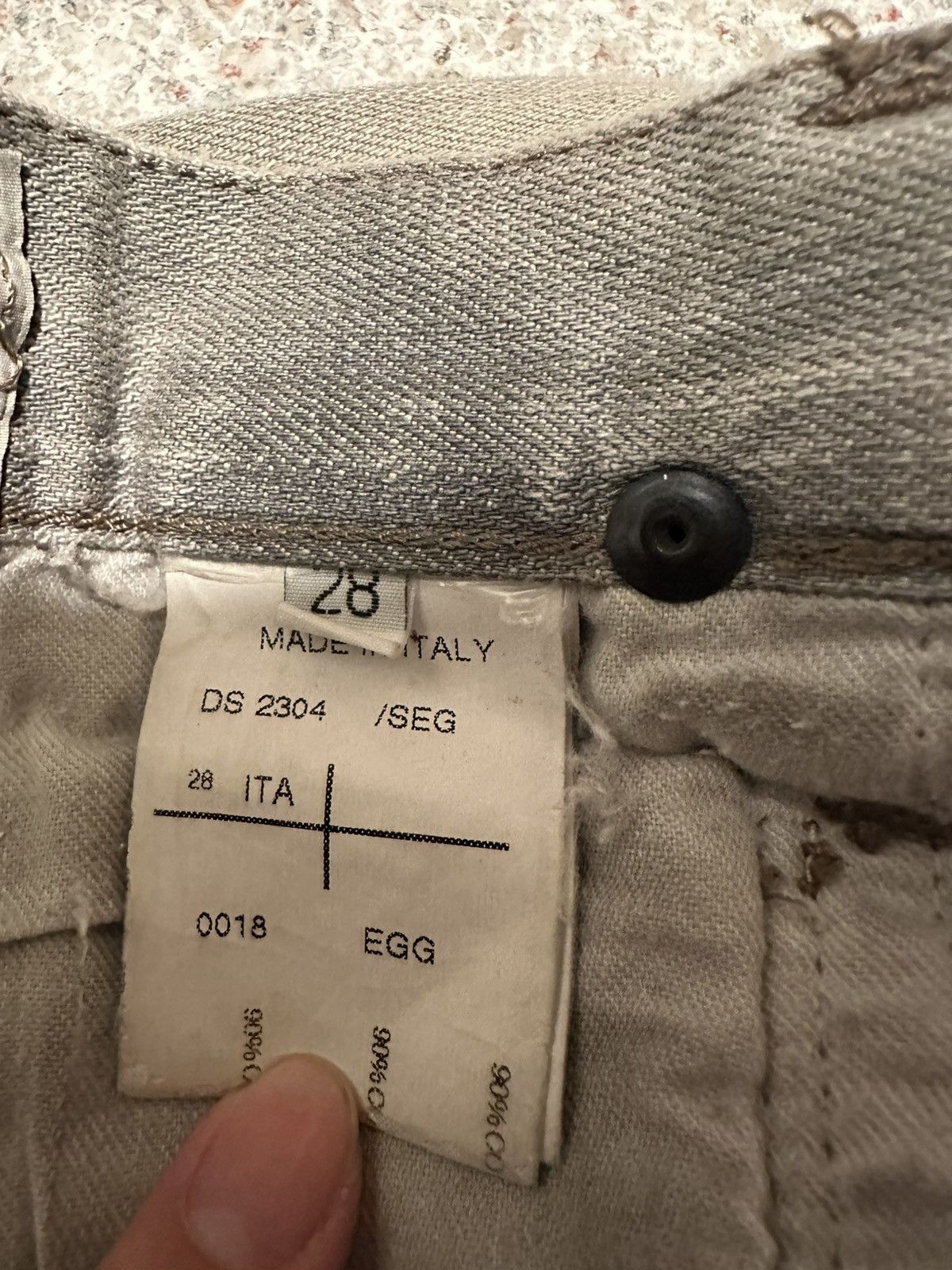 Rick Owens Drkshdw Rick Owens SS10 “Release” Egg Wash Detroit Cut Denim Size US 28 / EU 44 - 8 Thumbnail