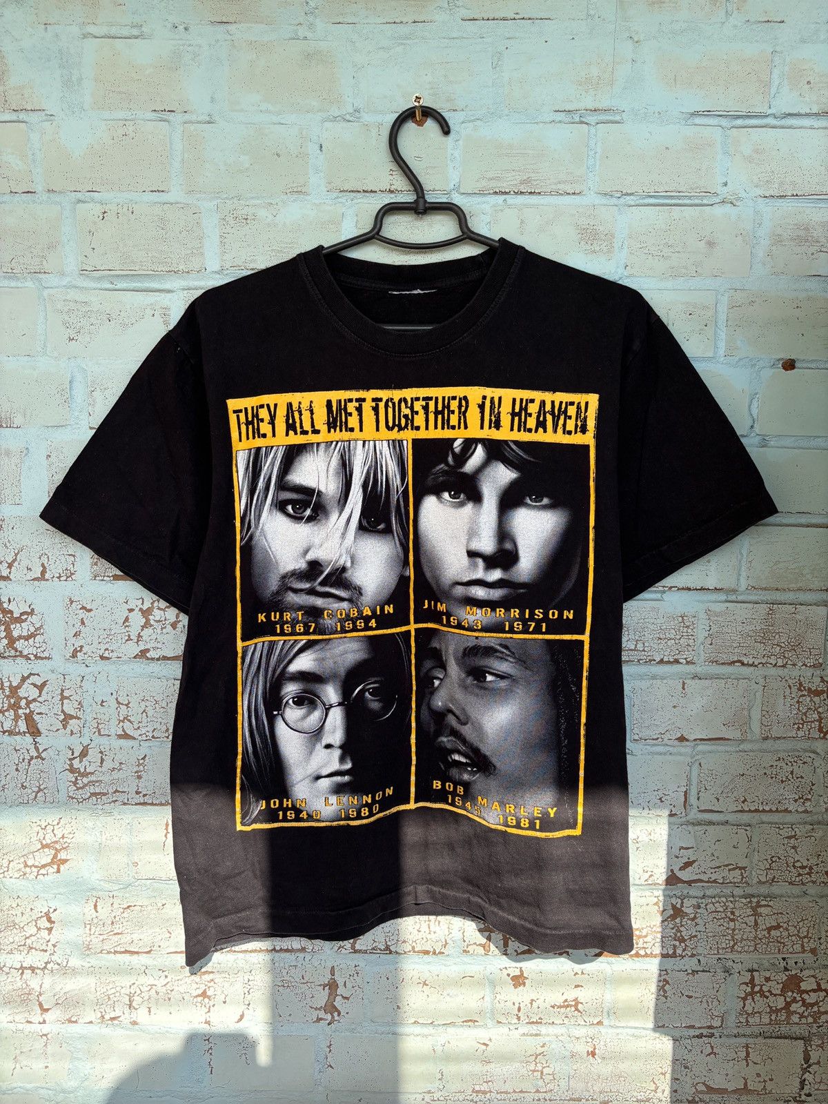Vintage crazy 90s single stitch Kurt Cobain legends t-shirt lennon Size US M / EU 48-50 / 2 - 1 Thumbnail