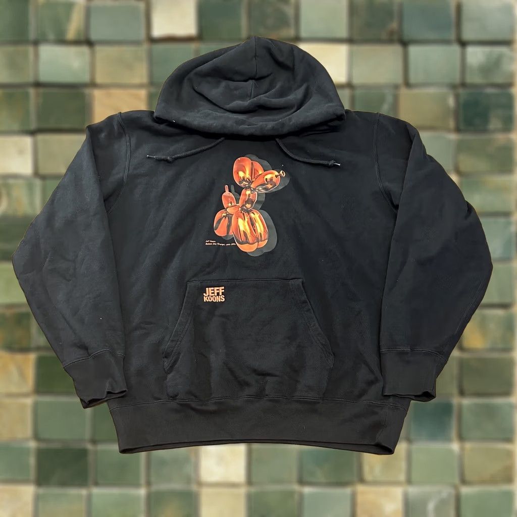 Uniqlo Uniqlo Jeff Koons Balloon Animal Dog Hoodie Sweatshirt XL Black Mens Size US XL / EU 56 / 4 - 1 Thumbnail