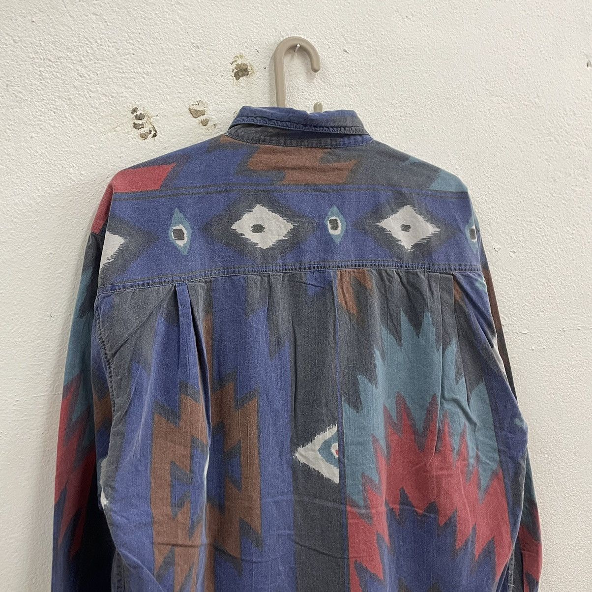 Japanese Brand × Native 🔥🔥🇯🇵Vintage Retro Motive Aztec Navajo Buttons Shirts Size US L / EU 52-54 / 3 - 5 Thumbnail