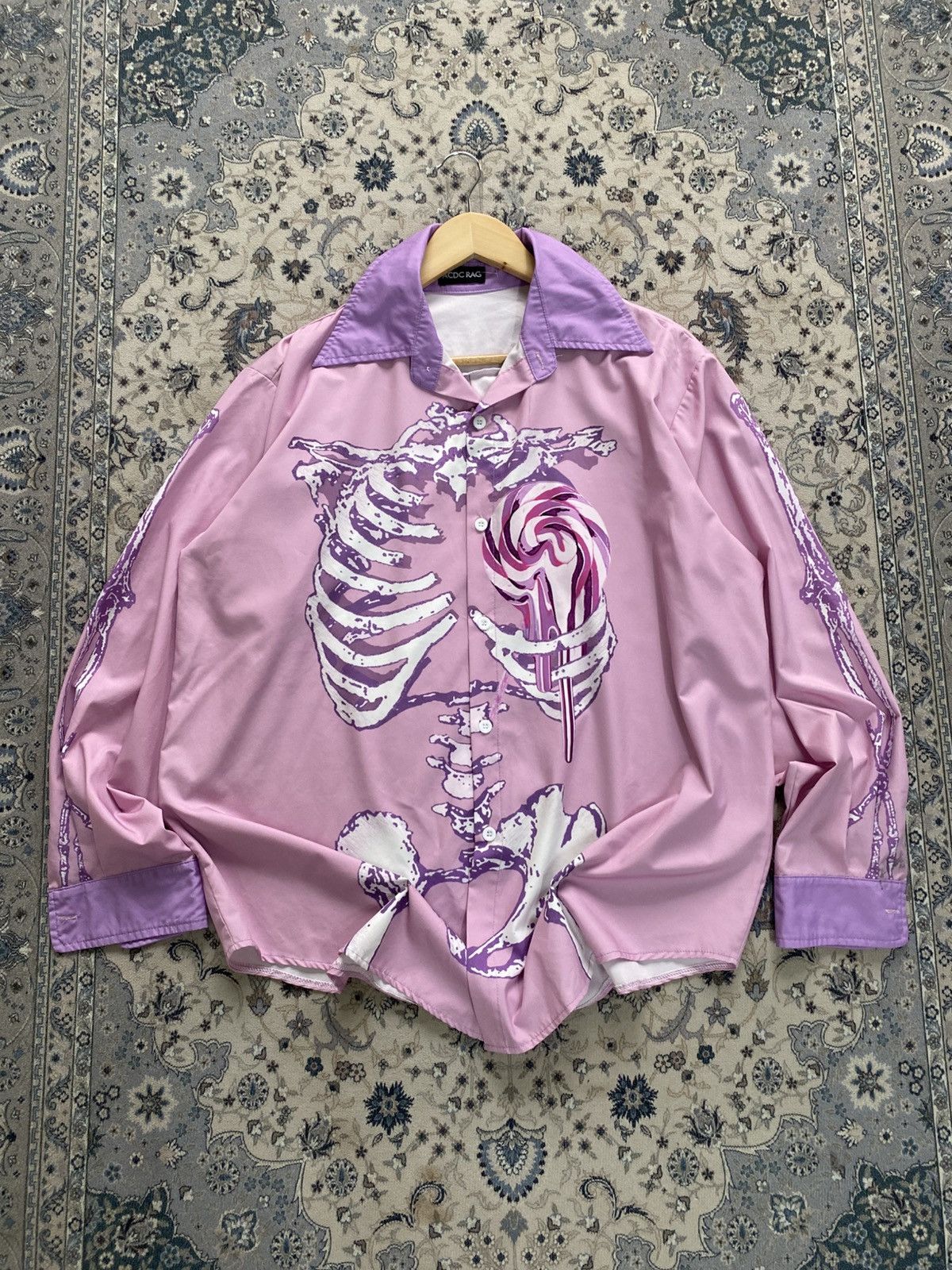 Japanese Brand ACDC RAG SKELETON SHIRTS LGB PUNK GRUNGE Size US L / EU 52-54 / 3 - 1 Thumbnail
