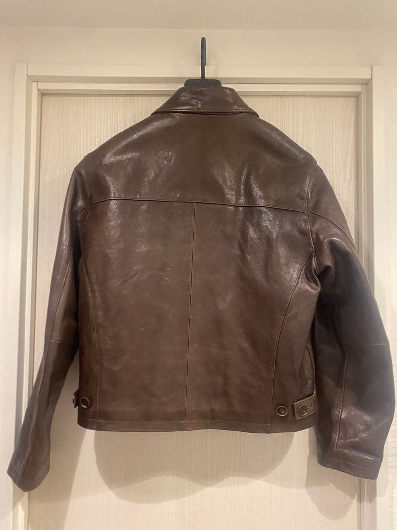 Auralee AURALEE HEAVY LAMB LEATHER BLOUSON Brown 3 Size US S / EU 44-46 / 1 - 3 Thumbnail