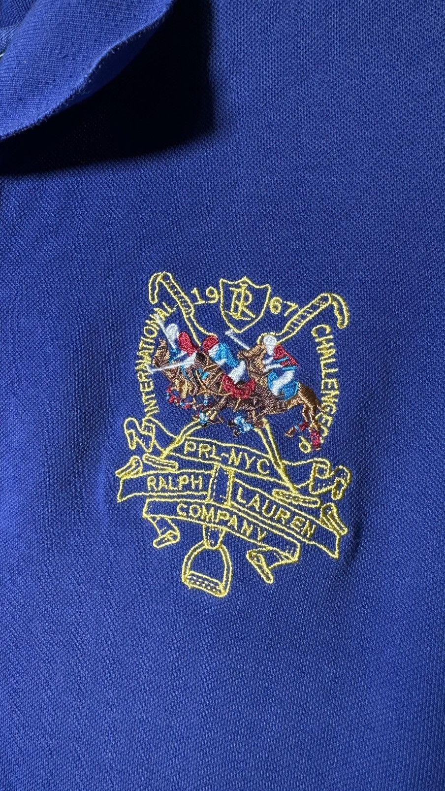 Polo Ralph Lauren Polo Ralph Lauren Y2KTriple Pony Horse Embroidered Shirt Size US XL / EU 56 / 4 - 12 Thumbnail