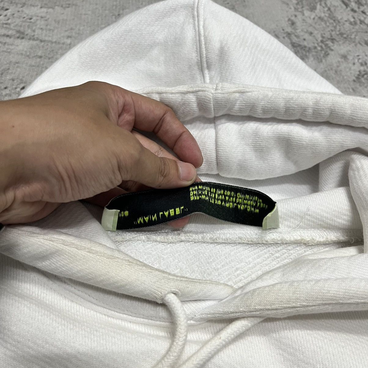 Off-White Off-White Brush Arrow Hoodie White Size US XXS / EU 40 - 4 Thumbnail