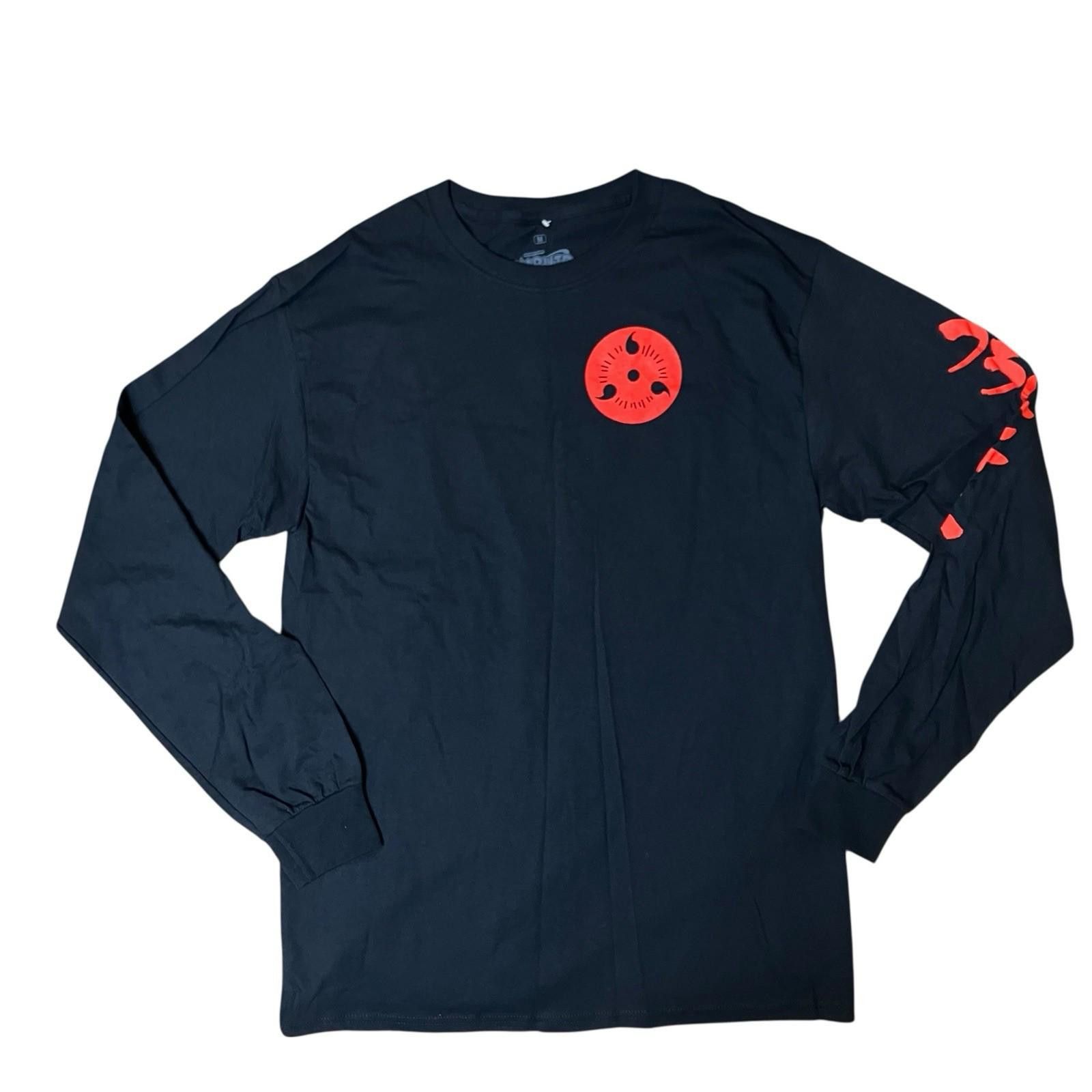 Designer Naruto Shippuden T-Shirt Mens M Black Sasuke Anime Uchiha Size US M / EU 48-50 / 2 - 12 Thumbnail