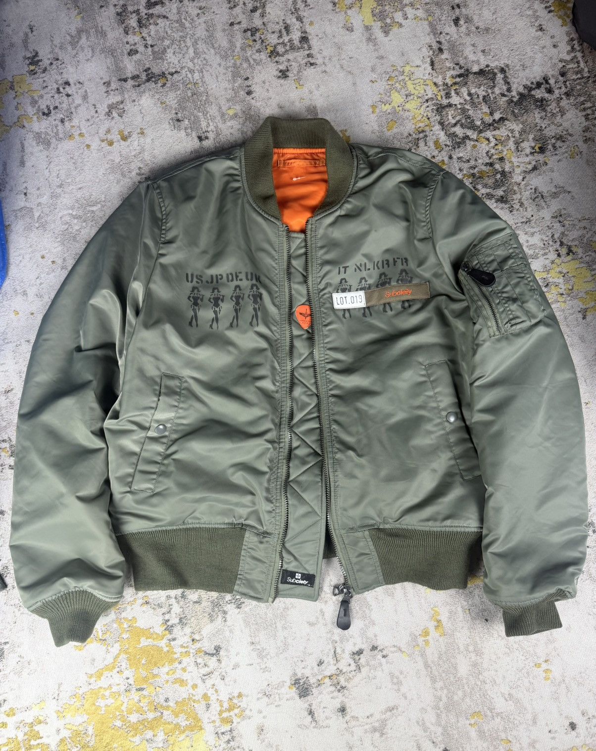 Vintage Limited Edition Subciety Ma-1 Flight Reversible Jacket Size US L / EU 52-54 / 3 - 2 Thumbnail
