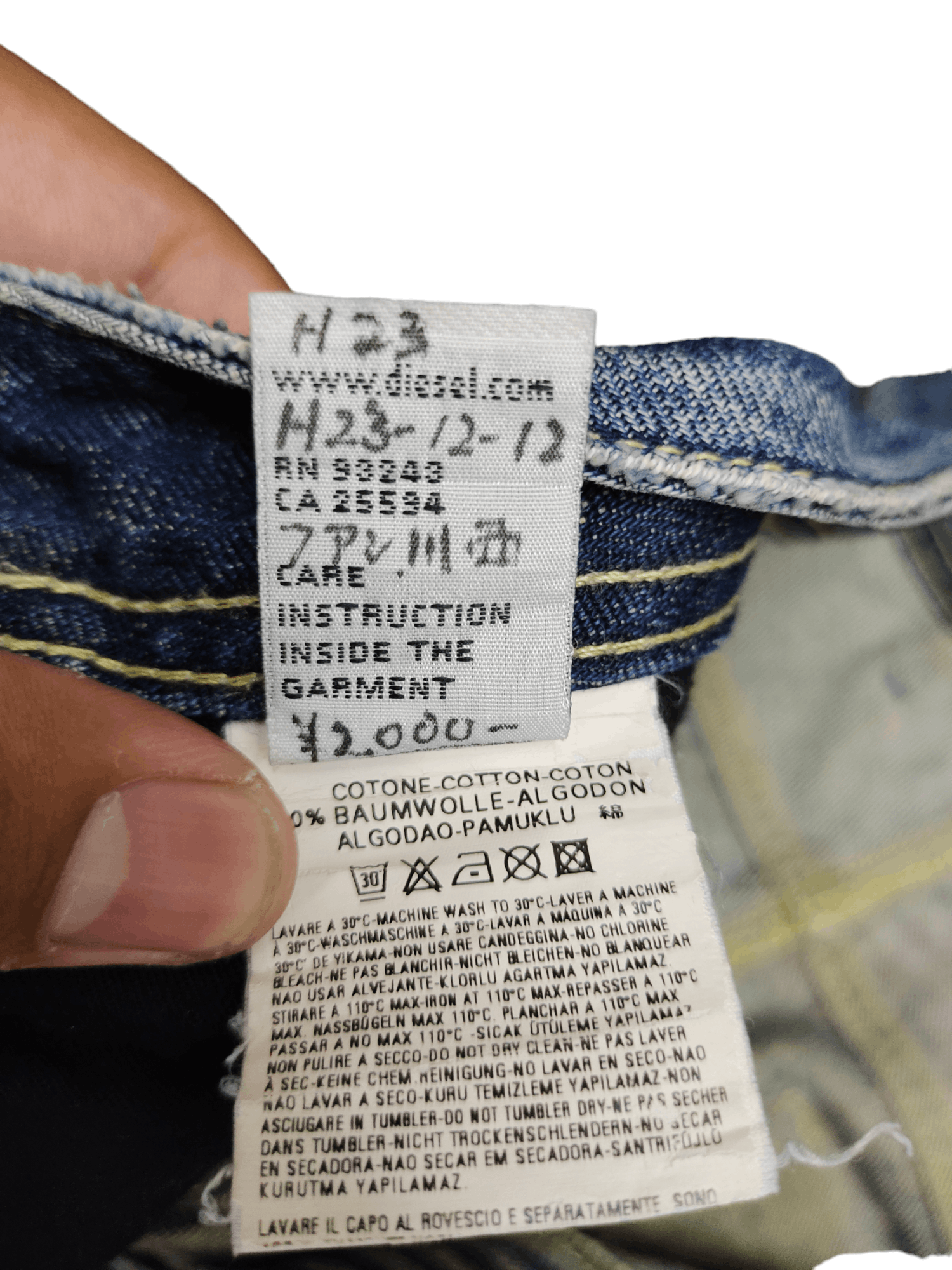 Diesel Wide Leg Jeans Diesel Clawmark Denim Loose Y2k Streetwear Size US 32 / EU 48 - 15 Thumbnail