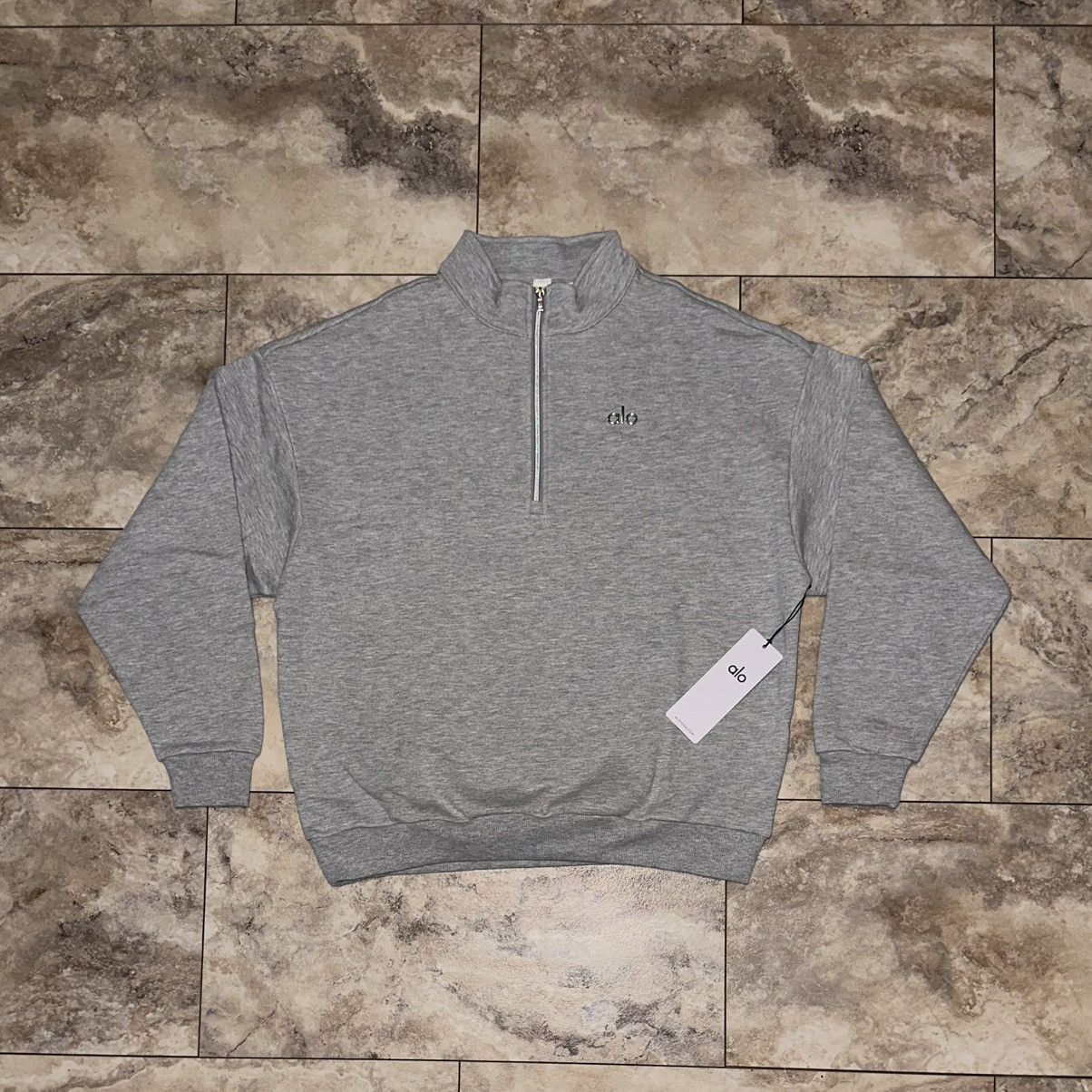 Alo Alo Yoga Accolade 1/4 Zip Grey Quarter Zip Sweatshirt Medium Size M / US 6-8 / IT 42-44 - 1 Thumbnail