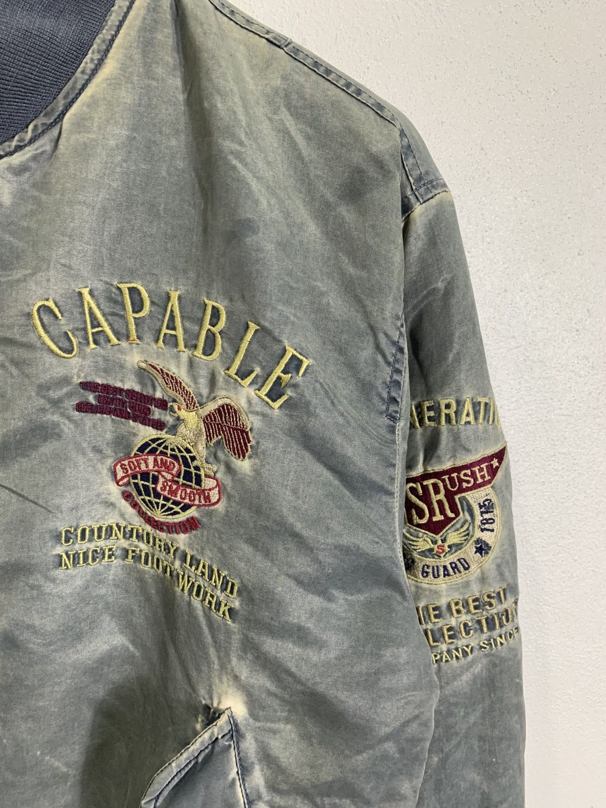 Vintage Vintage Unbrand flight jacket embroidered Logo Size US L / EU 52-54 / 3 - 2 Thumbnail