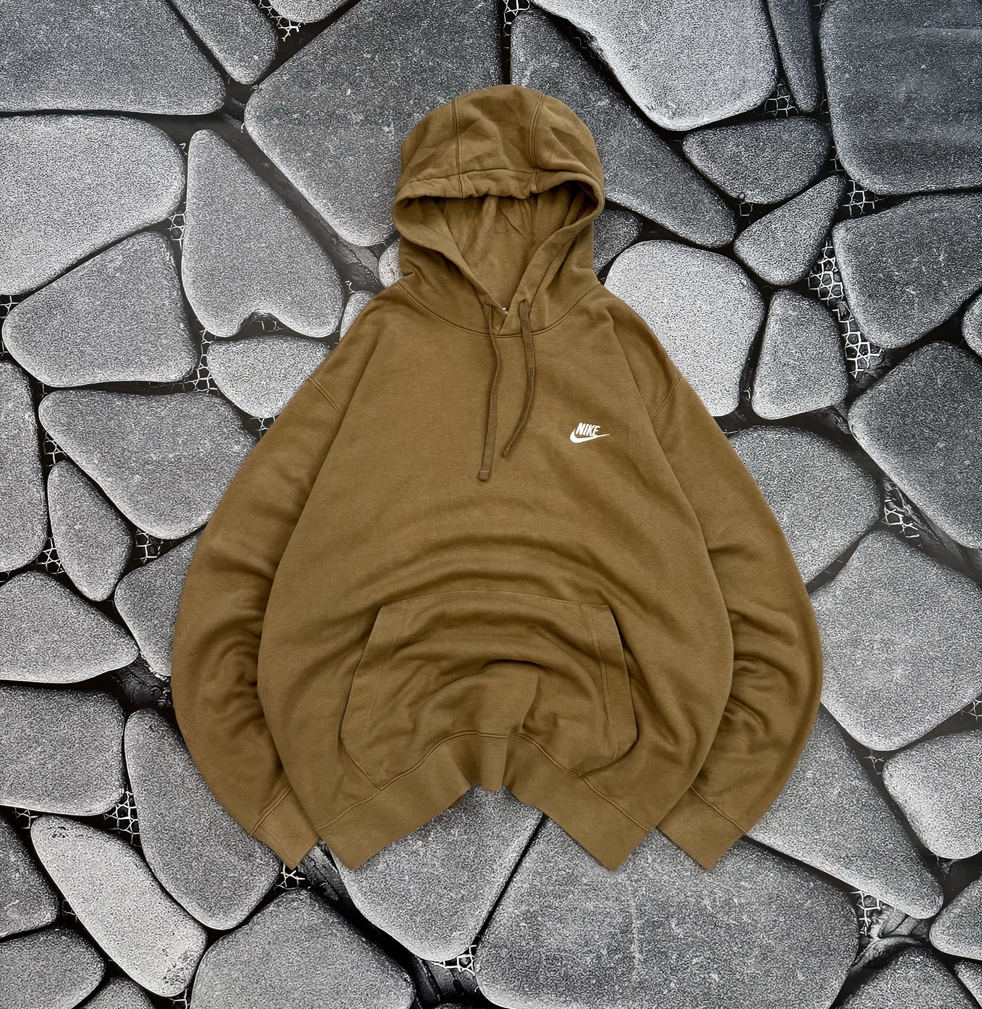 Nike NIKE OVERSIZED BROWN BASIC HOODIE VINTAGE Size US XL / EU 56 / 4 - 1 Thumbnail
