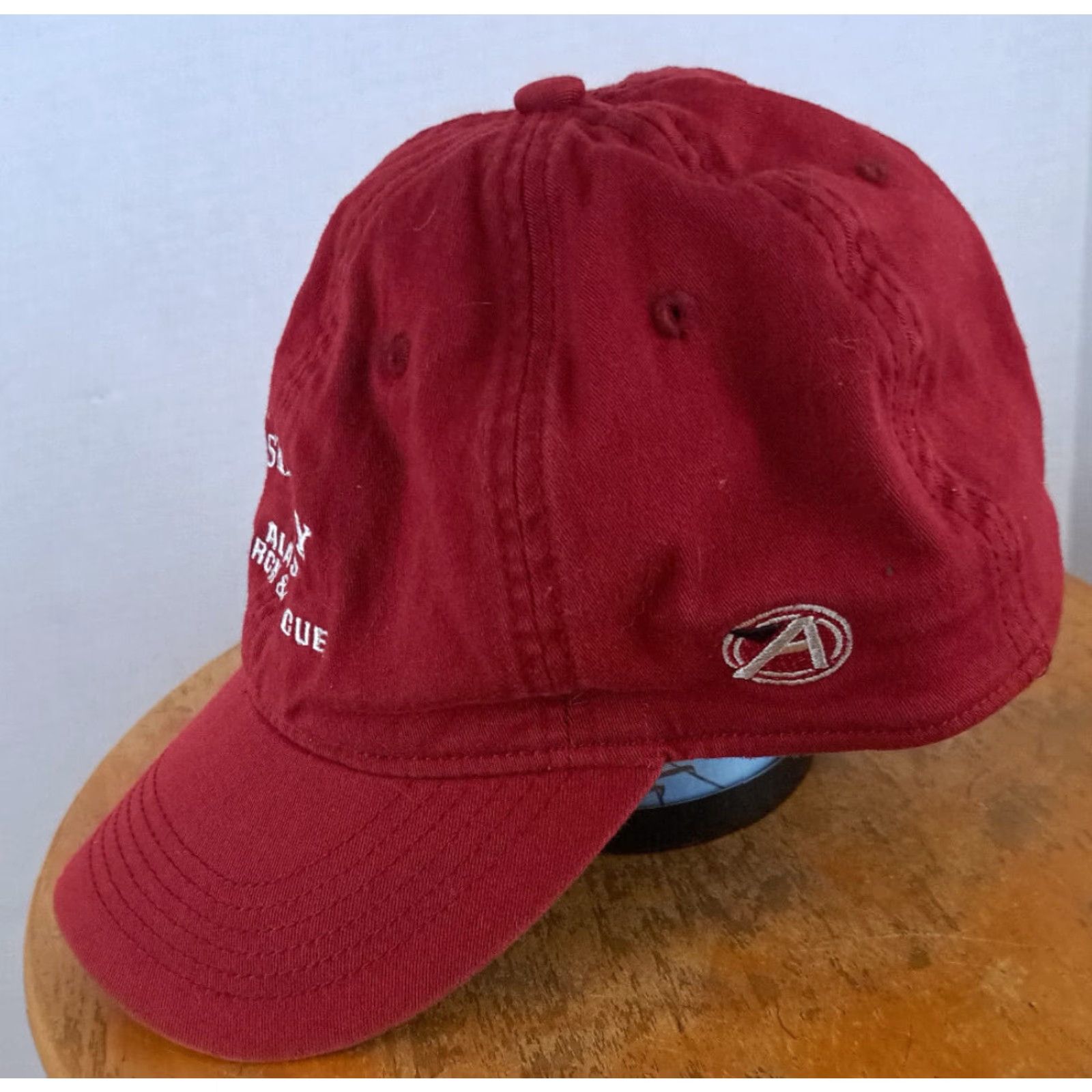 Psycho Bunny Psycho Bunny Hat Red Adjustable Baseball Cap Unisex Adults Sm-Med Embroidered Bunny Size ONE SIZE - 3 Thumbnail