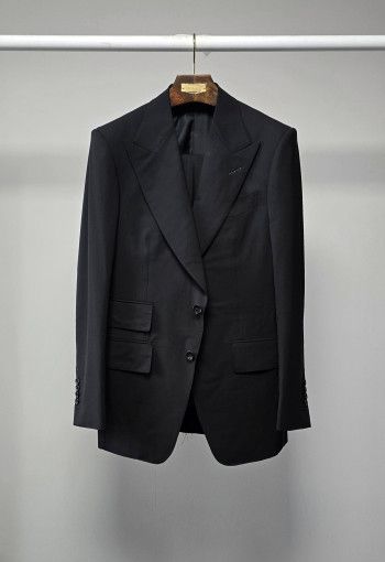 Tom Ford o1sm1stk0824 Atticus Black Wool Two Piece Suit in Black Size US L / EU 52-54 / 3 - 1 Thumbnail