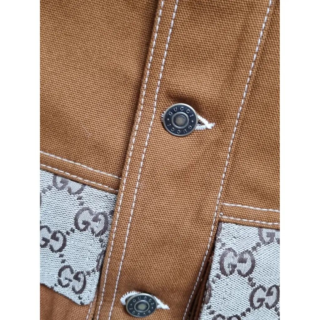 Gucci Gucci Cotton Canvas Monogram Print Vest Size US L / EU 52-54 / 3 - 5 Thumbnail