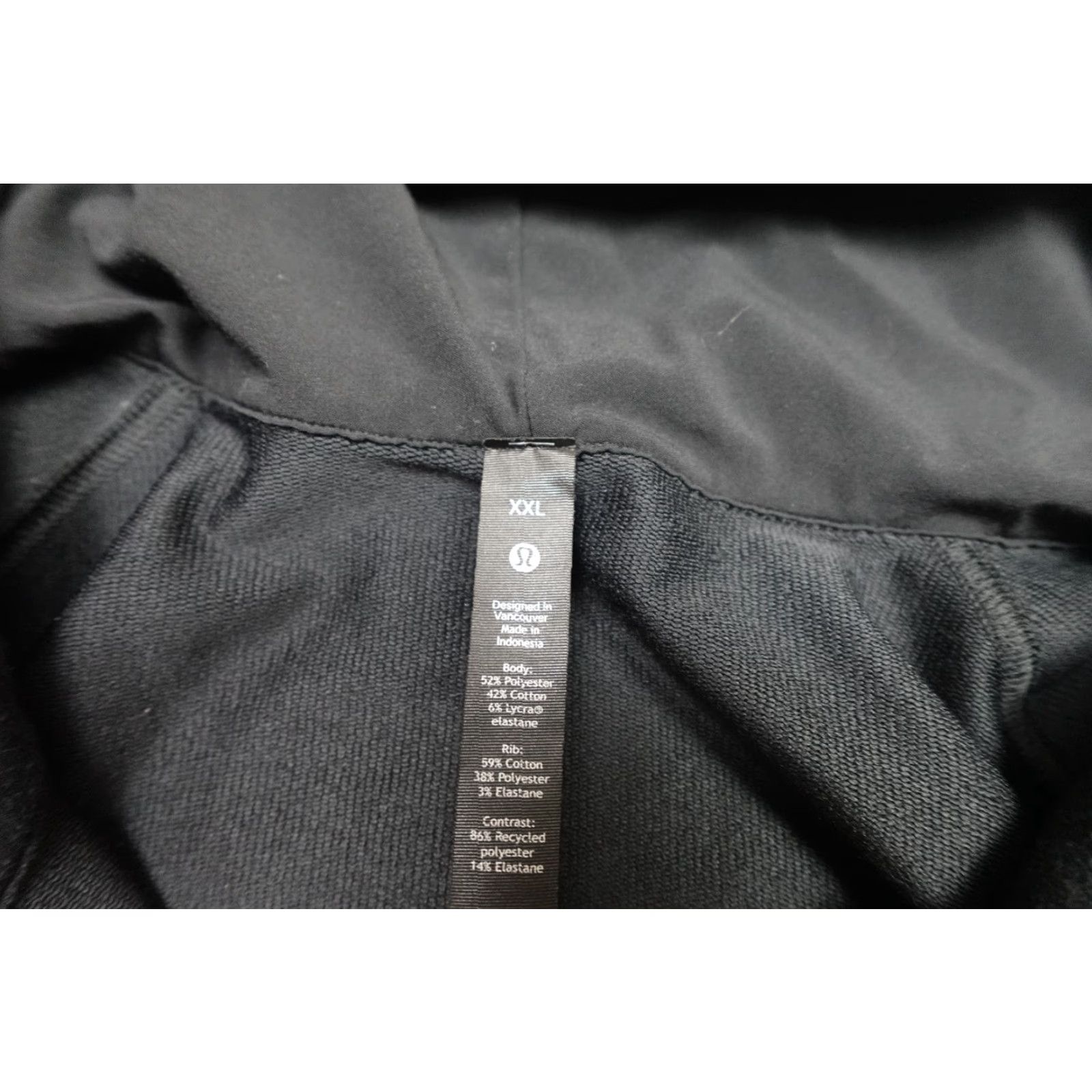 Lululemon Lululemon Full Zip Hoodie Mens 2XL Black Fleece Sweatshirt Pockets Logo Soft Size US XXL / EU 58 / 5 - 3 Thumbnail