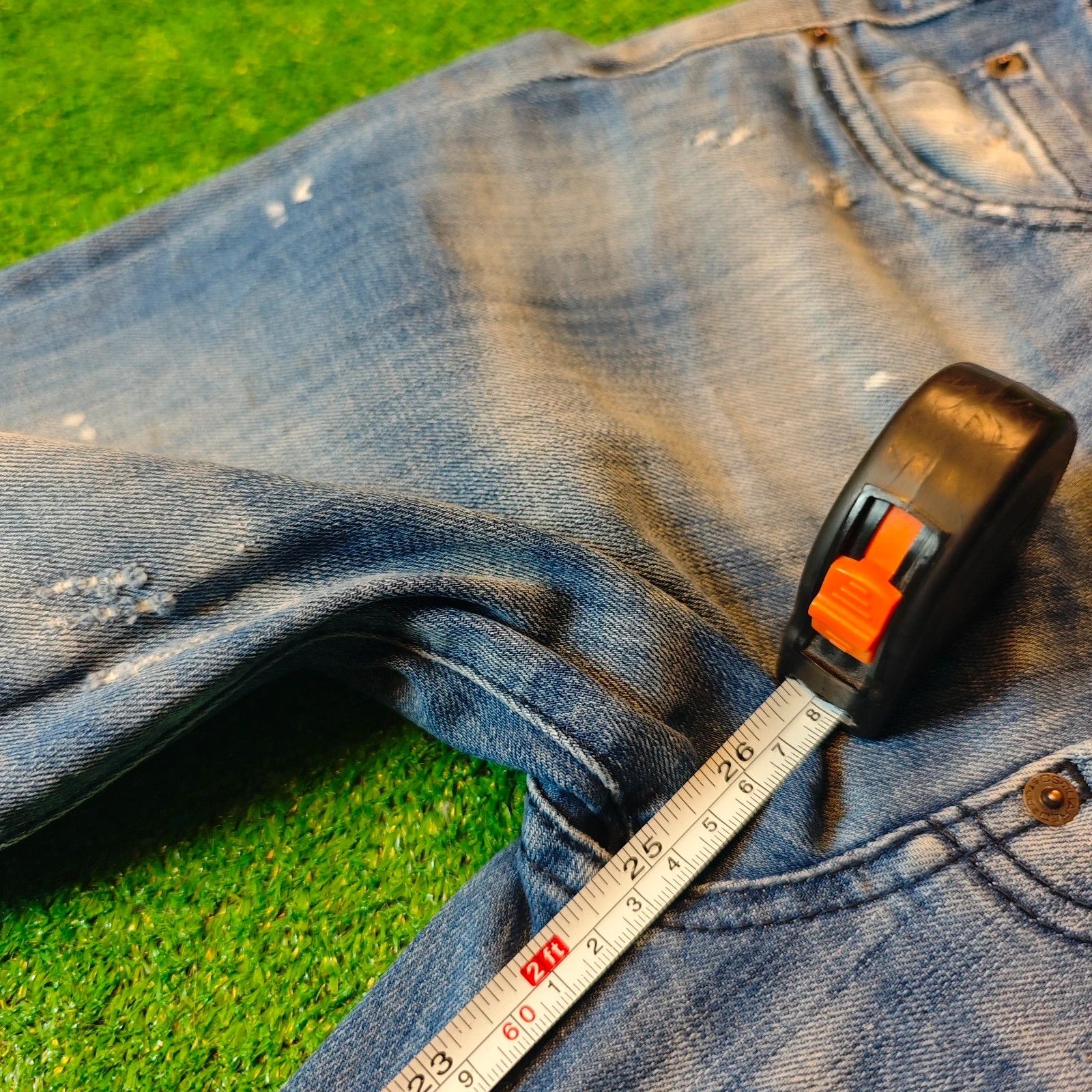 Dsquared2 Dsquared2 Jeans Womens 38 (30') blue capri straight ripped Size 30" / US 8 / IT 44 - 16 Thumbnail
