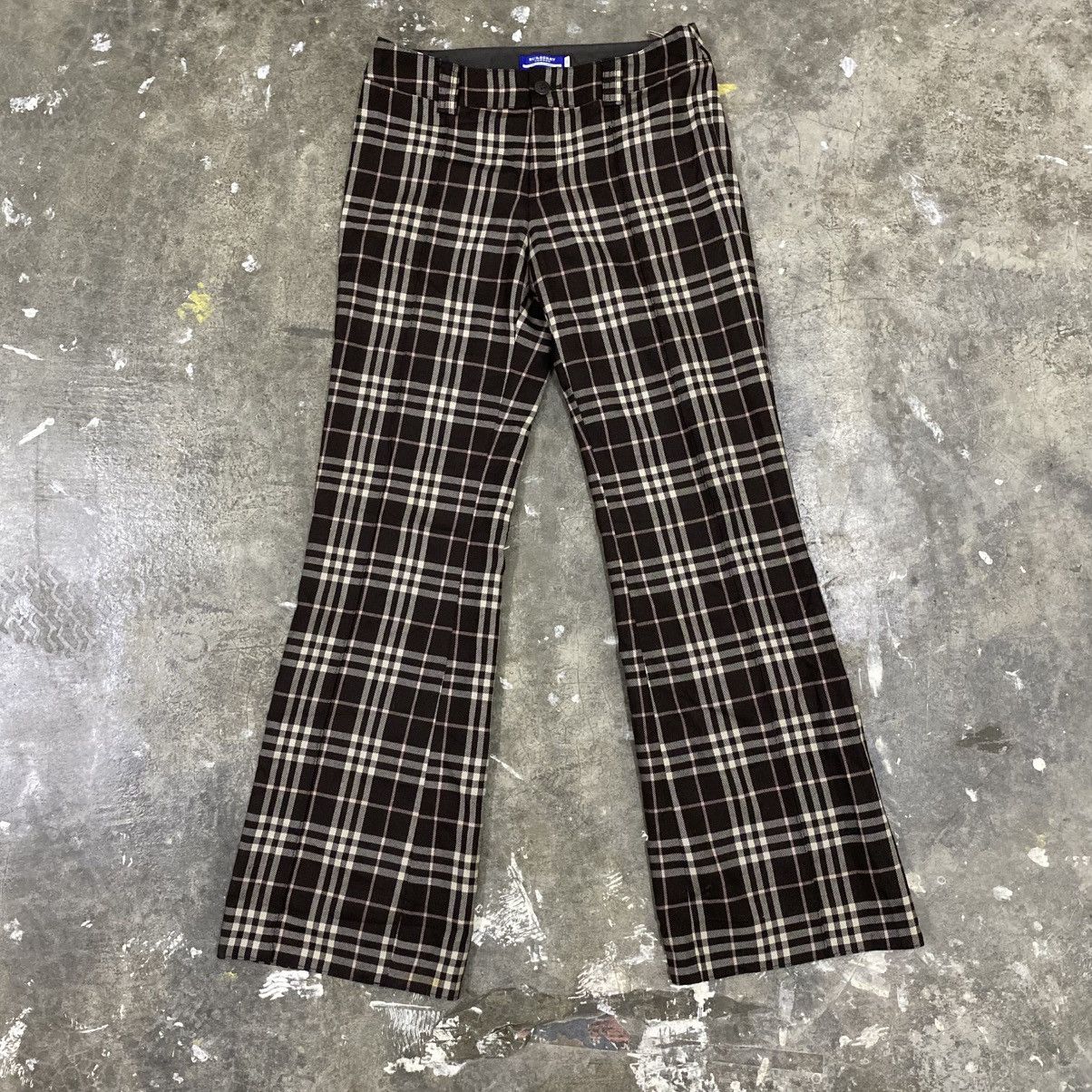 Burberry Burberry Nova Check Flare Pants Supreme Coat Jacket Leather Size US 31 - 3 Thumbnail