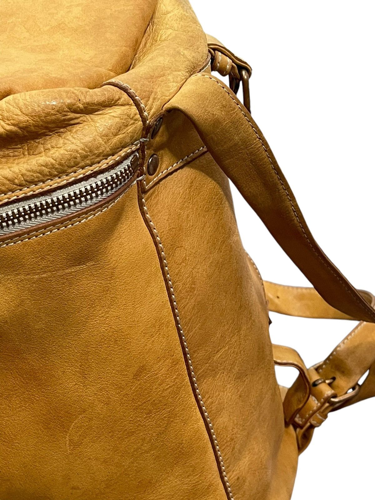 Yohji Yamamoto Full Leather Patina Y’saccs Cross Body Bag 4🟩 Size ONE SIZE - 8 Thumbnail