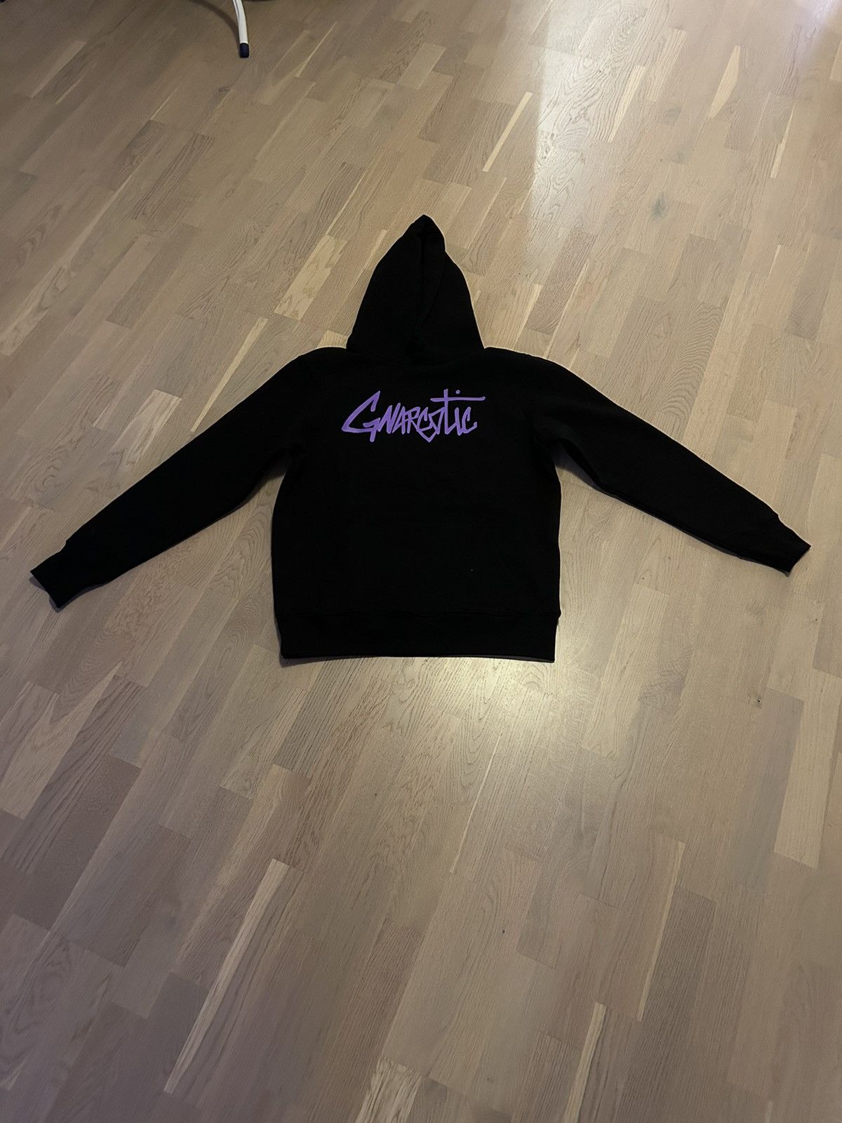 Gnarcotic Black logo hoodie from Gnarcotic with purple writing Size US L / EU 52-54 / 3 - 2 Thumbnail