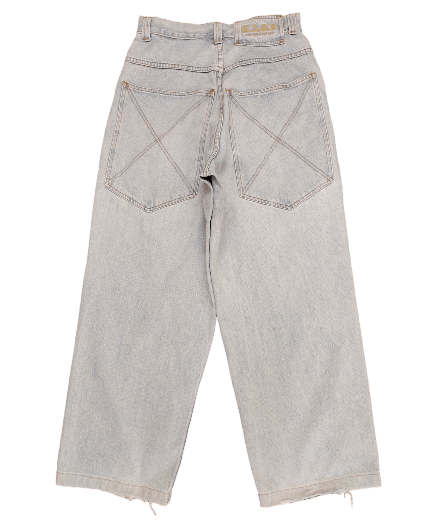 Japanese Brand Vintage Y2k Ksbb Big Pocket Baggy Denim Jnco Ecko Style Size US 29 - 1 Thumbnail