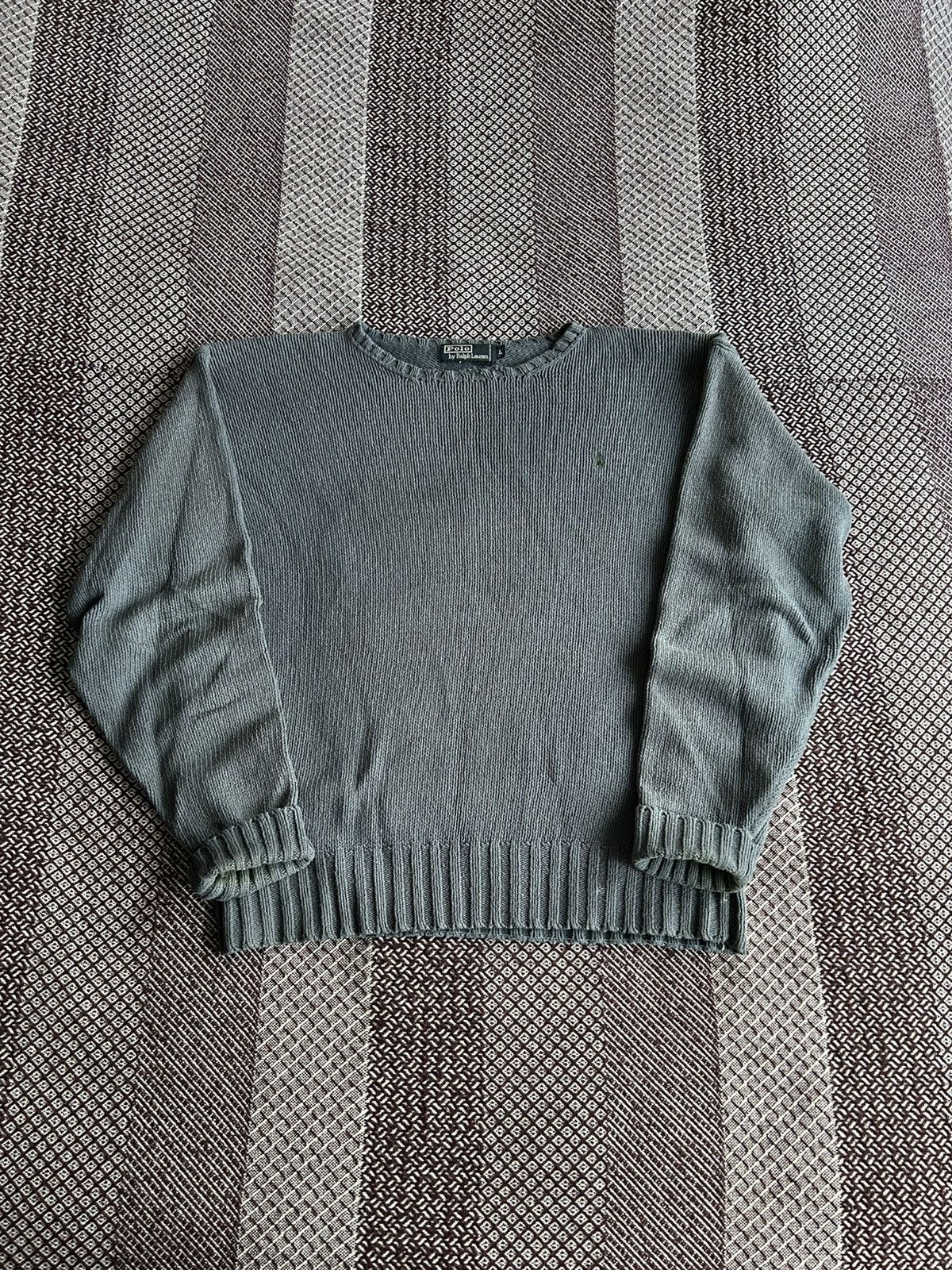 Polo Ralph Lauren Vintage Polo Ralph Lauren Faded Heavy Sweater Streetwear L Size US L / EU 52-54 / 3 - 1 Thumbnail