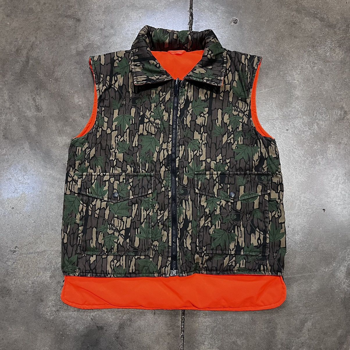 Vintage × Winchester Vintage 90s Winchester Camo Vest Trebark Reversible Hunting Size US S / EU 44-46 / 1 - 1 Thumbnail