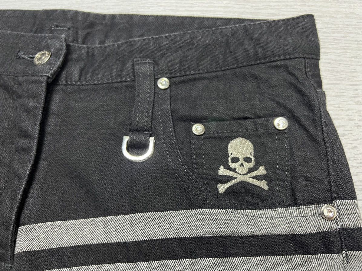 Mastermind Japan Mastermind Japan - Skull Logo Denim Shorts Size US 30 / EU 46 - 7 Thumbnail